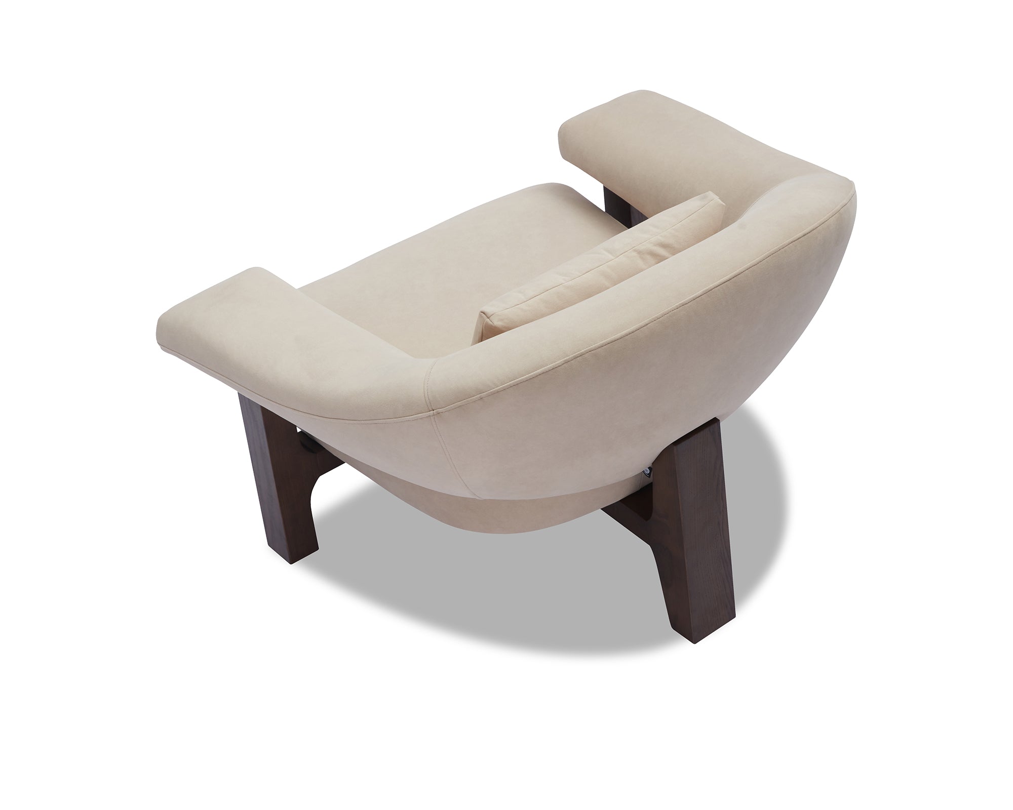 Riviera Armchair - Hopper Desert - Dark Brown Solid Wood
