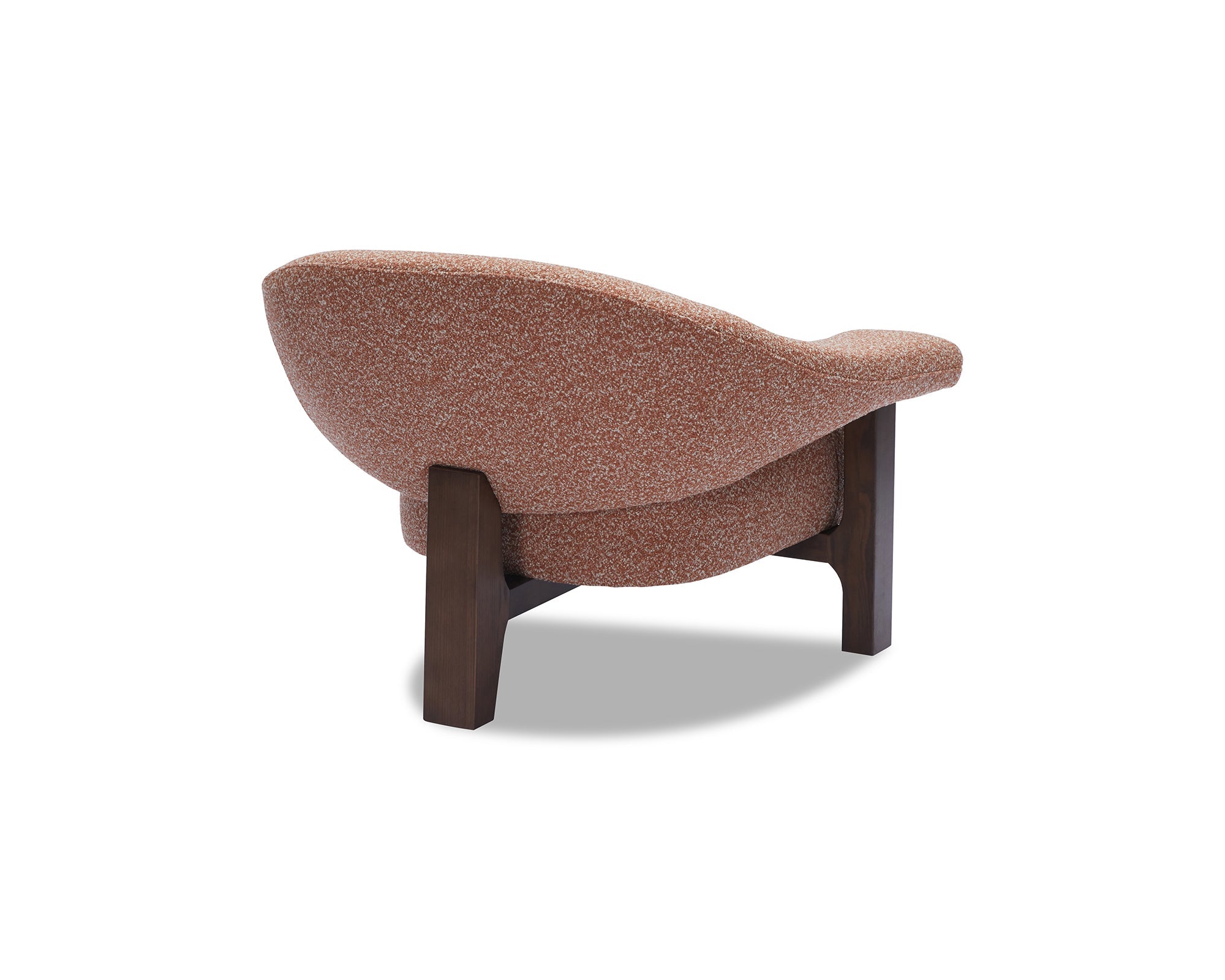 Riviera Armchair - Capella Clay - Dark Brown Solid Wood