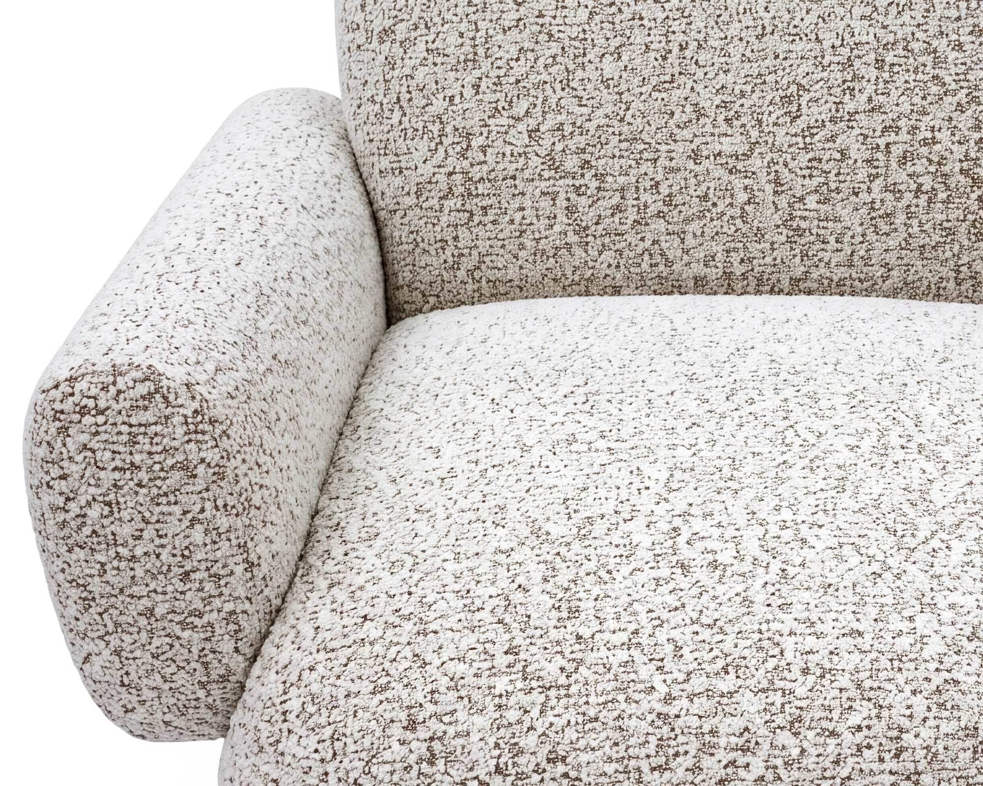 Bolton Ripley Grav Chenille & Matt Black Metal Swivel Armchair
