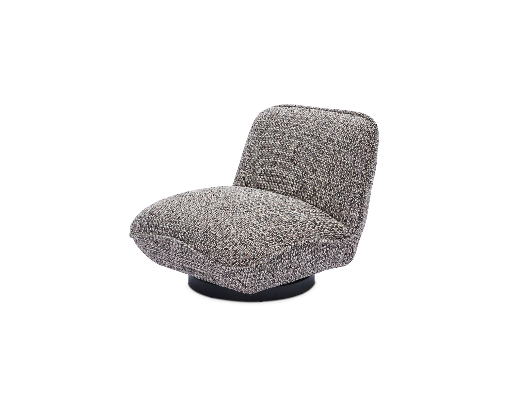 Algar Swivel Armchair - Tetru Terra & Matt Black Metal