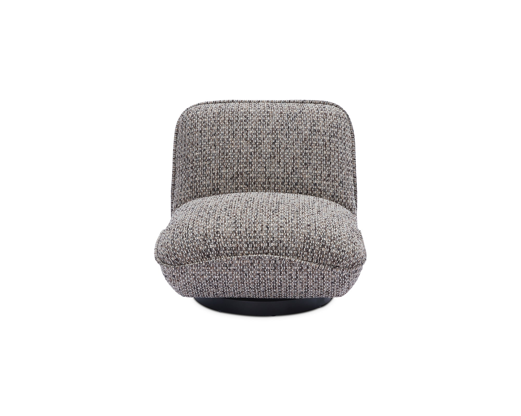 Algar Swivel Armchair - Tetru Terra & Matt Black Metal
