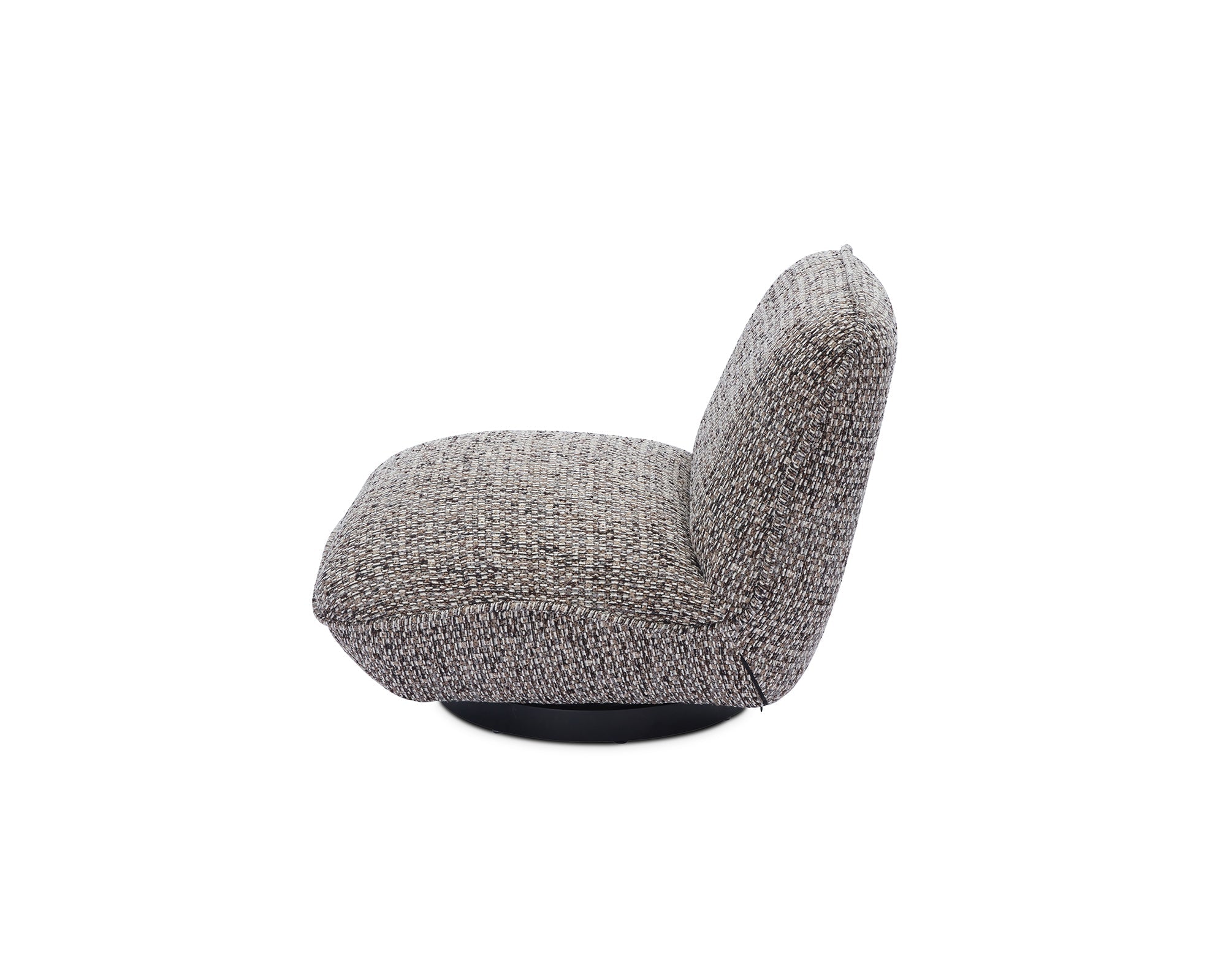 Algar Swivel Armchair - Tetru Terra & Matt Black Metal