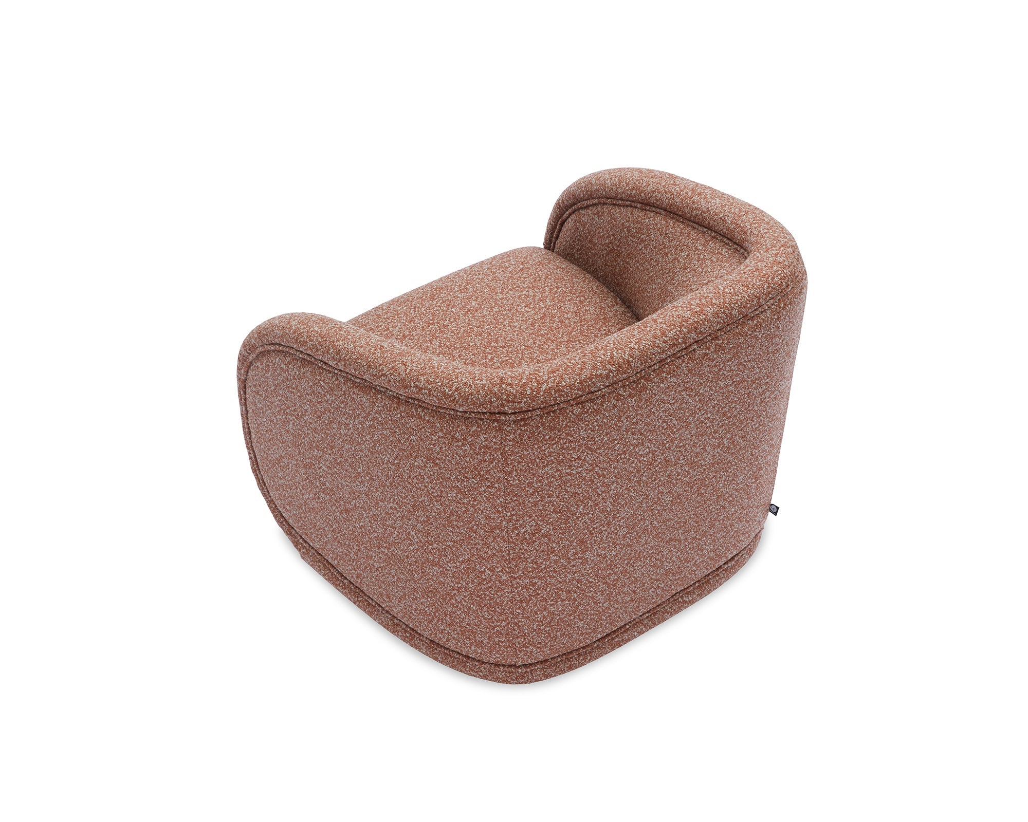 Alice Swivel Armchair - Capella Clay Boucle & Matt Black Metal