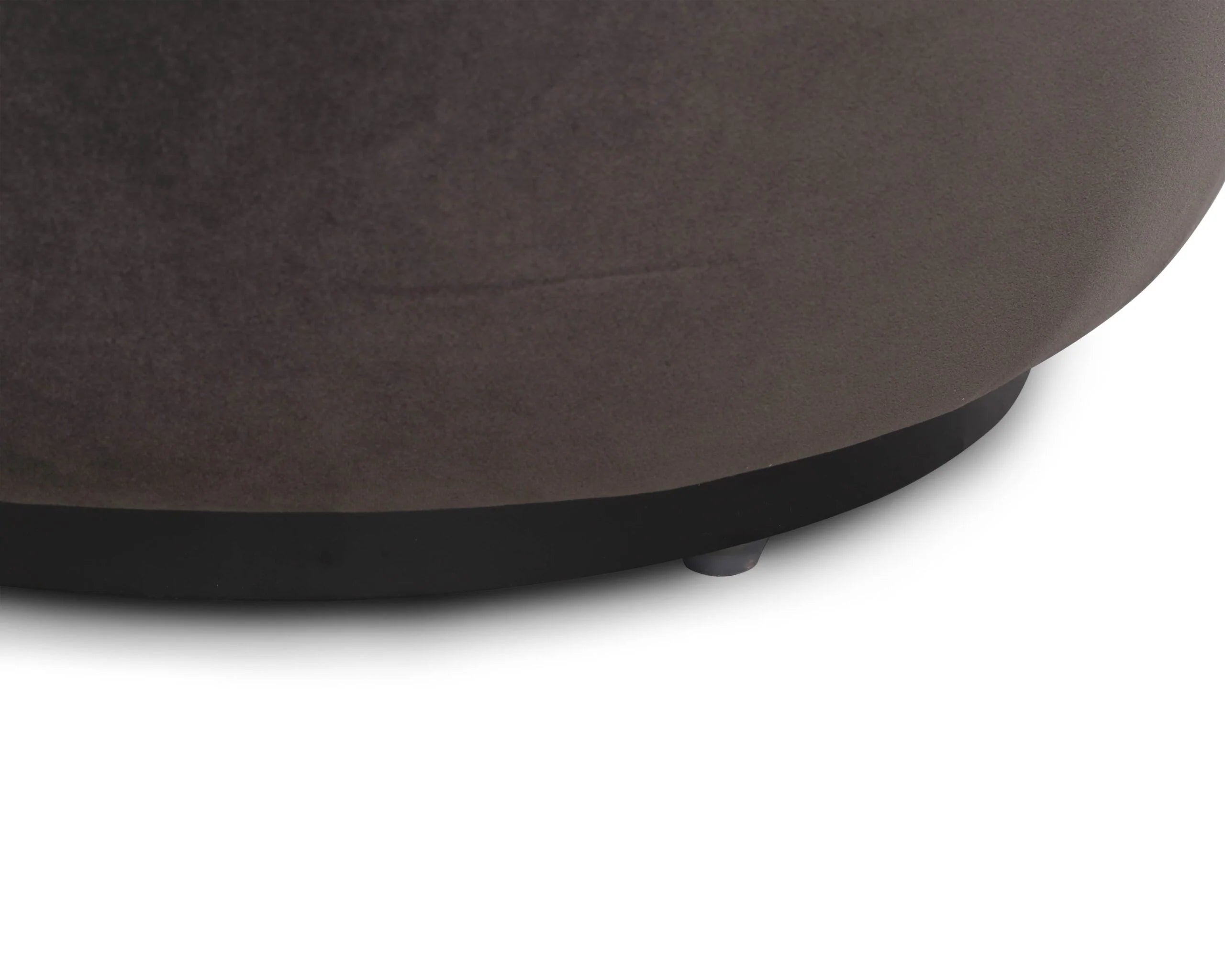 Polter Kaster II Slate Grey Velvet Ottoman