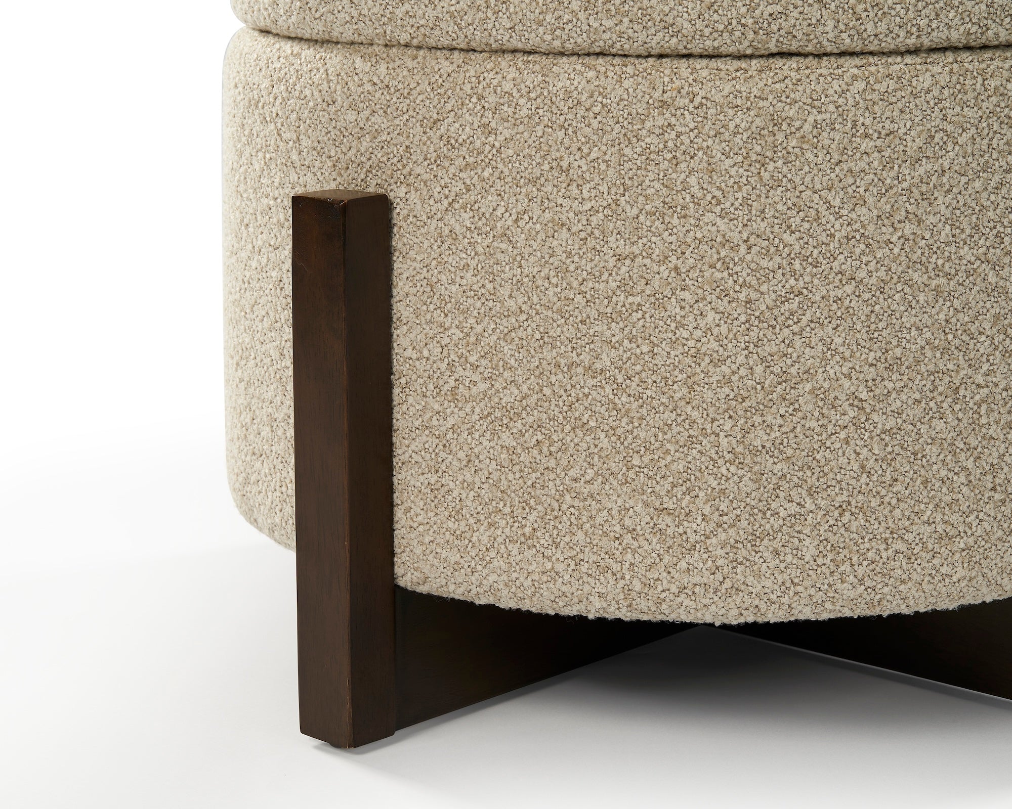 Asti Ottoman - Capella Sand/Ash Wood