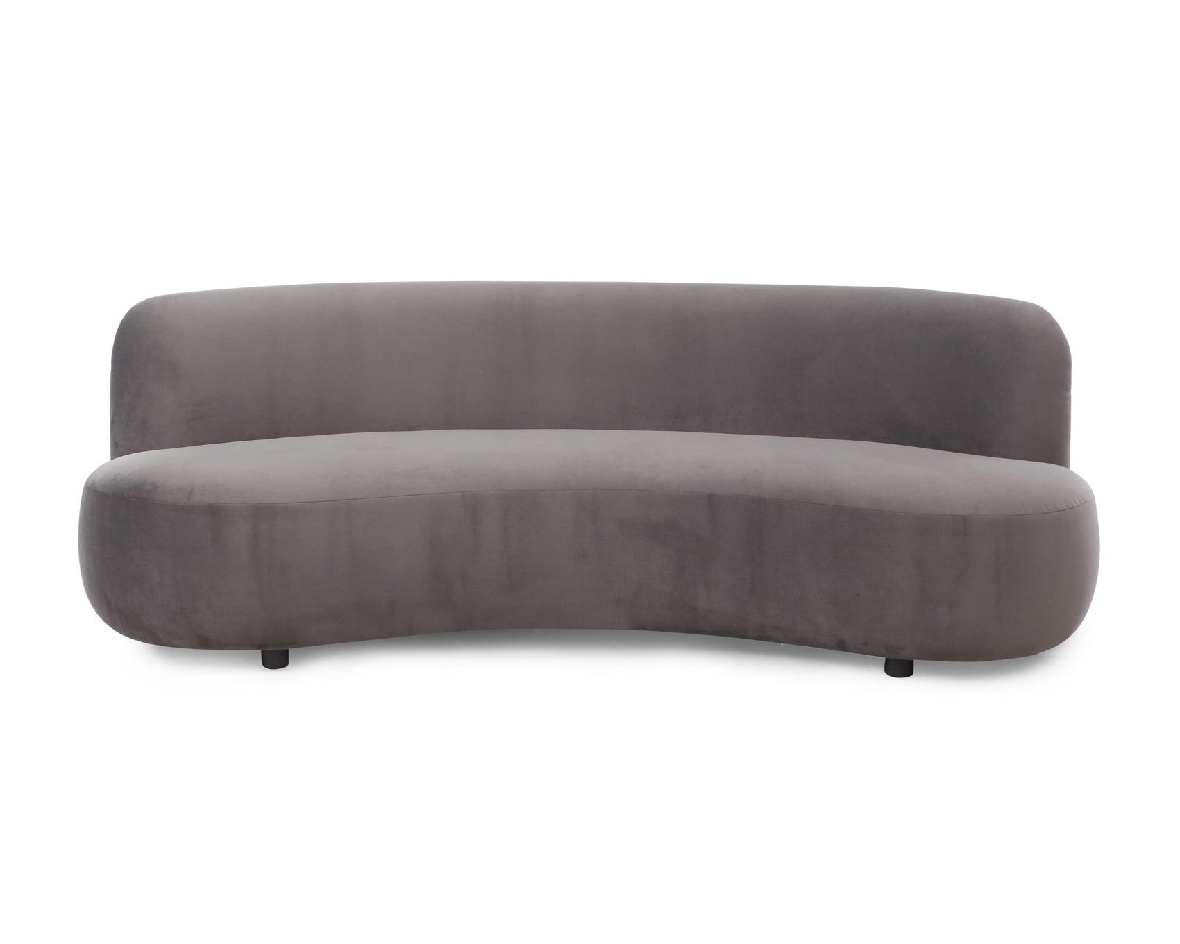Polter Kaster II Slate Grey Velvet 3 Seater Sofa