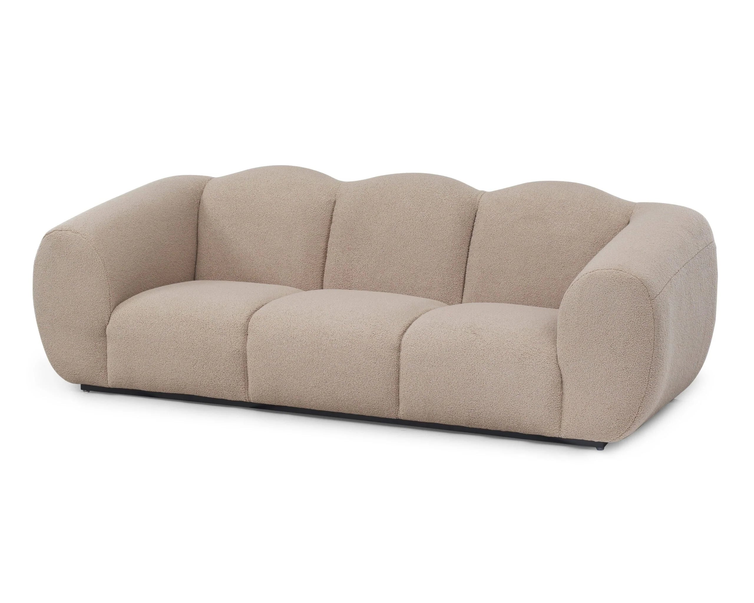 Kendal Alpaca Taupe Chenille 3 Seater Sofa