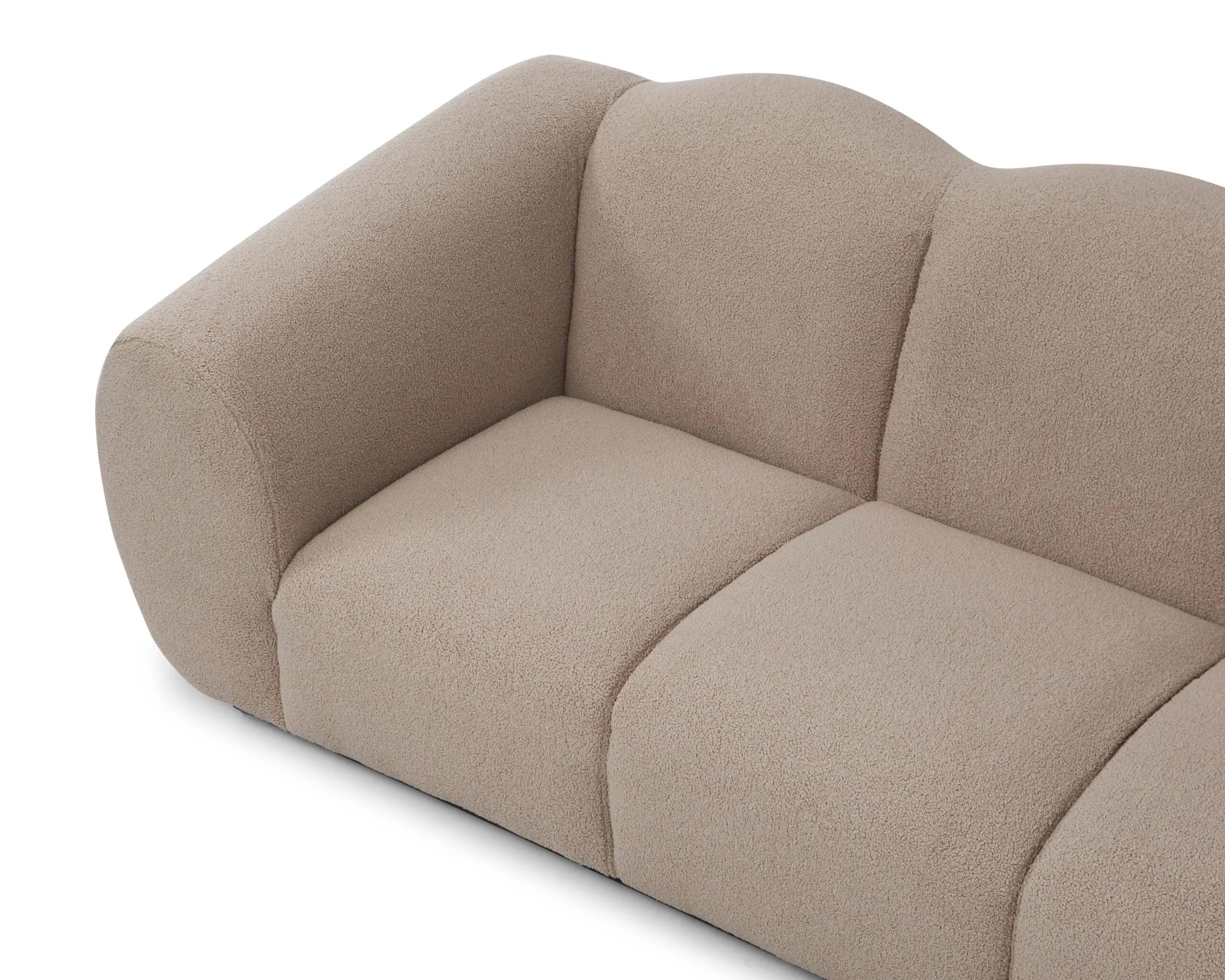Kendal Alpaca Taupe Chenille 3 Seater Sofa