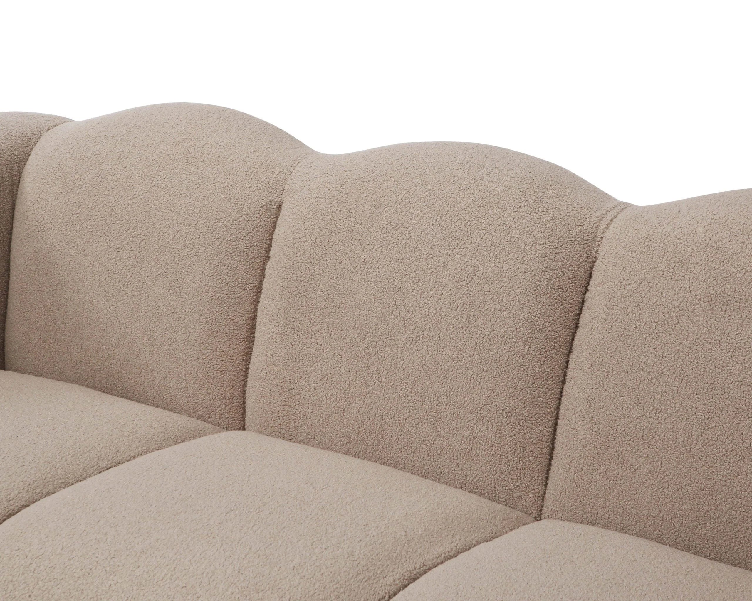 Kendal Alpaca Taupe Chenille 3 Seater Sofa
