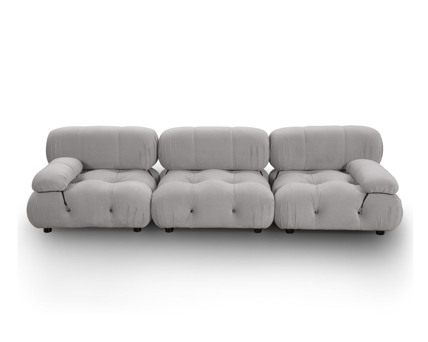 Combo Baxter Stone Velvet 3 Seater Sofa