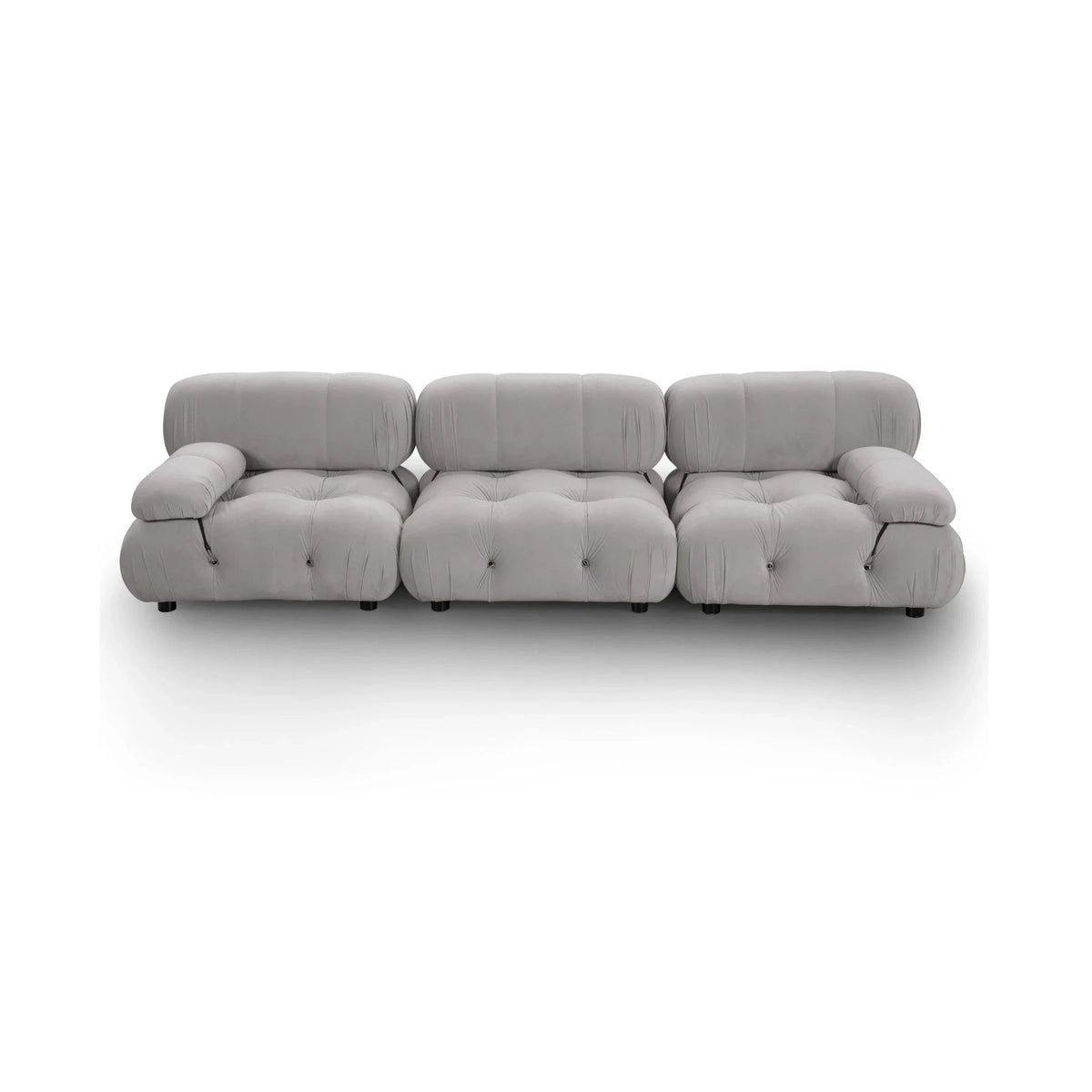 Combo Baxter Stone Velvet 3 Seater Sofa