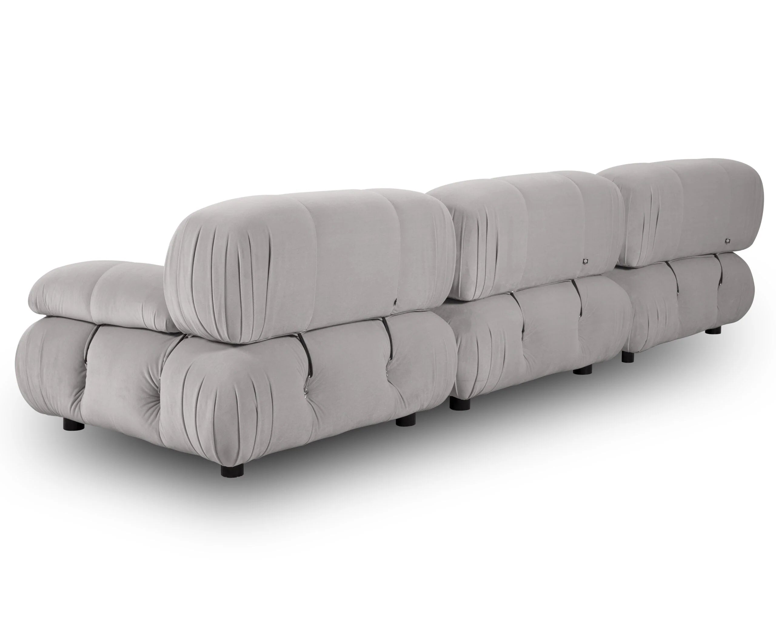 Combo Baxter Stone Velvet 3 Seater Sofa