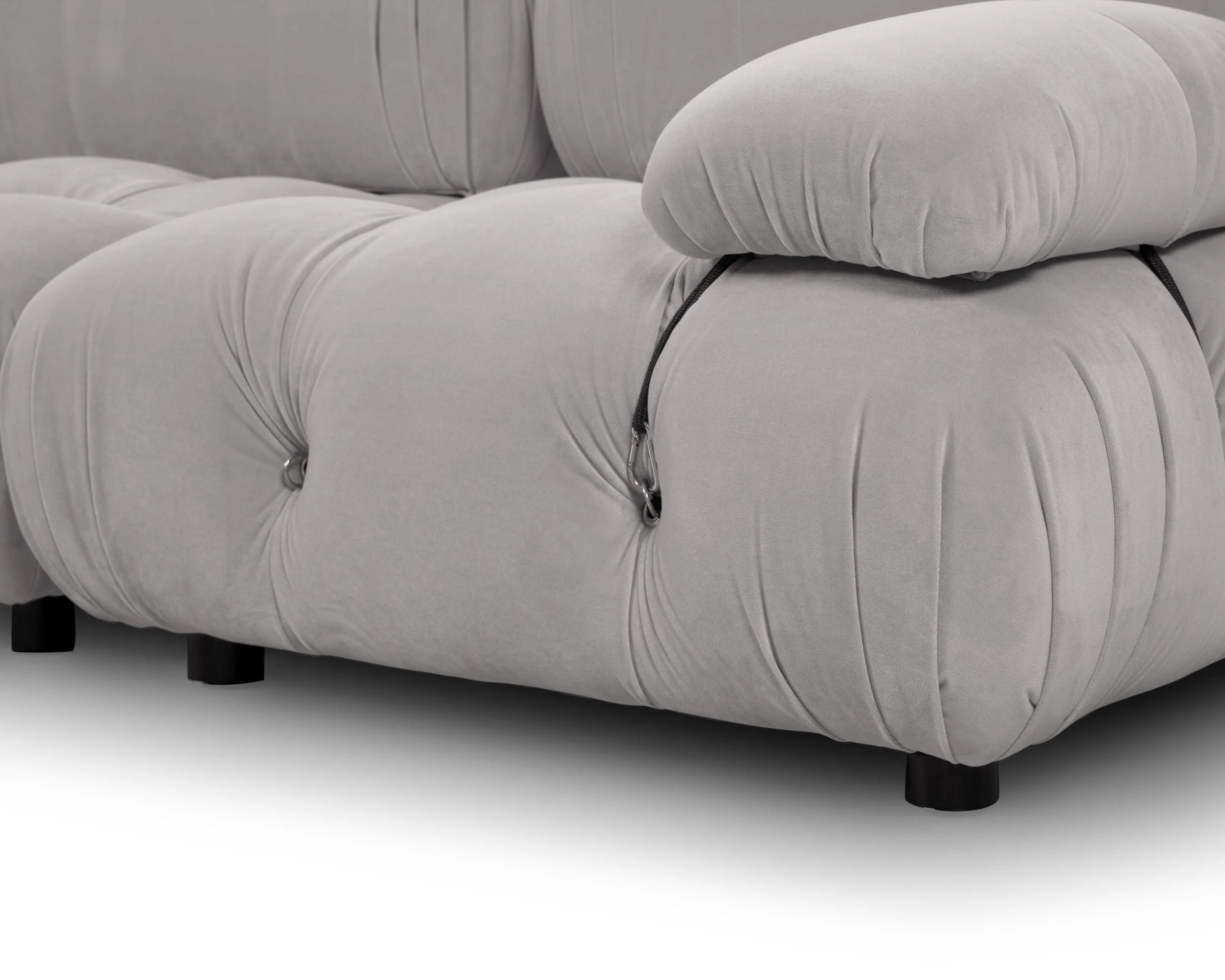 Combo Baxter Stone Velvet 3 Seater Sofa