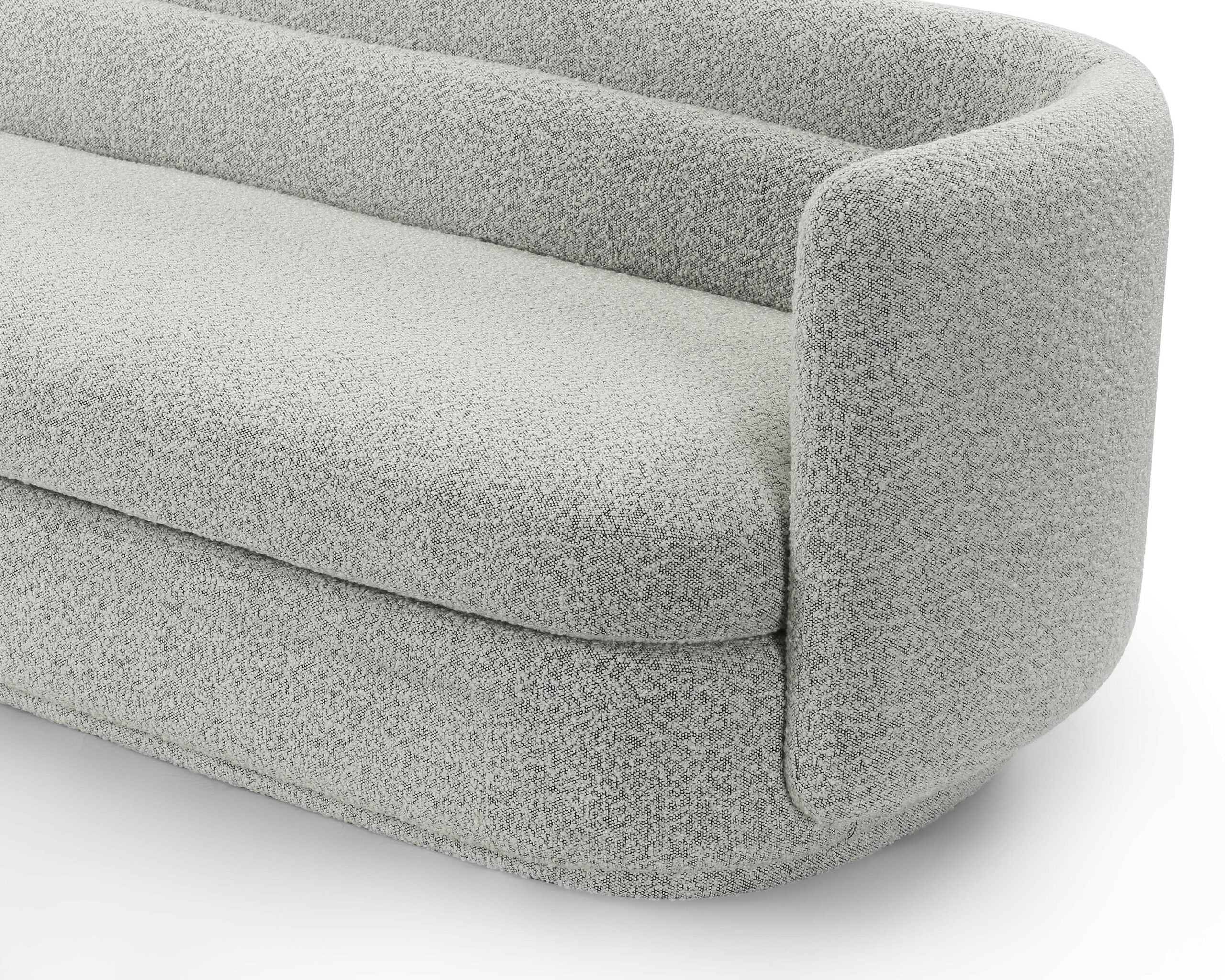 Chantal 3 Seater Sofa - Whisk Grey Boucle