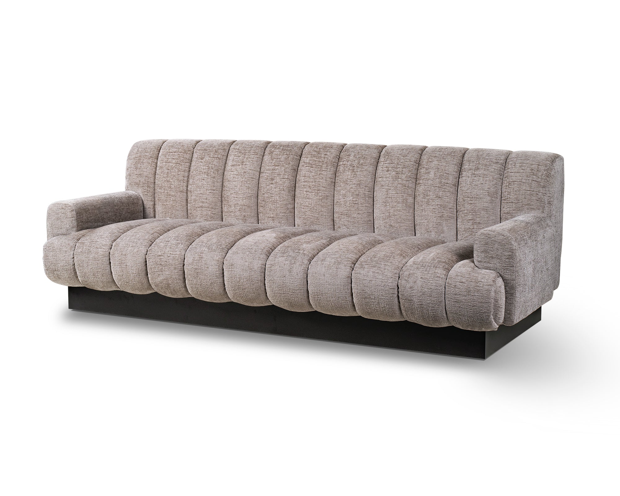 Keiron Sofa - Bennet Grey/Matt Black
