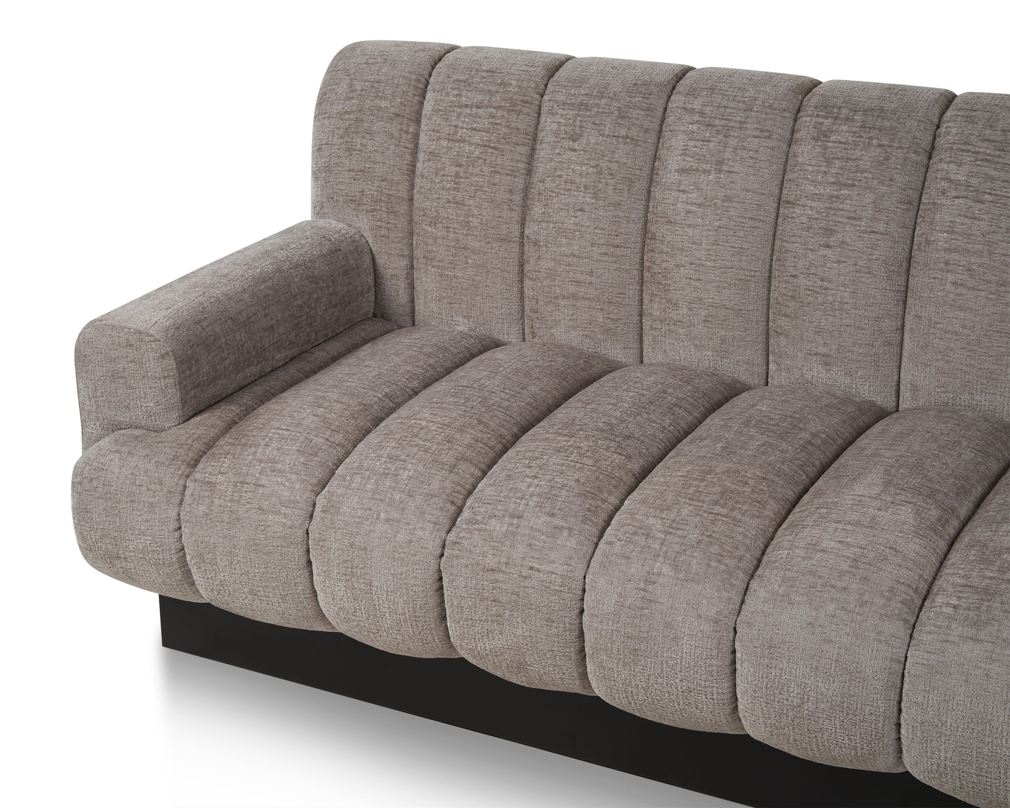 Keiron Sofa - Bennet Grey/Matt Black