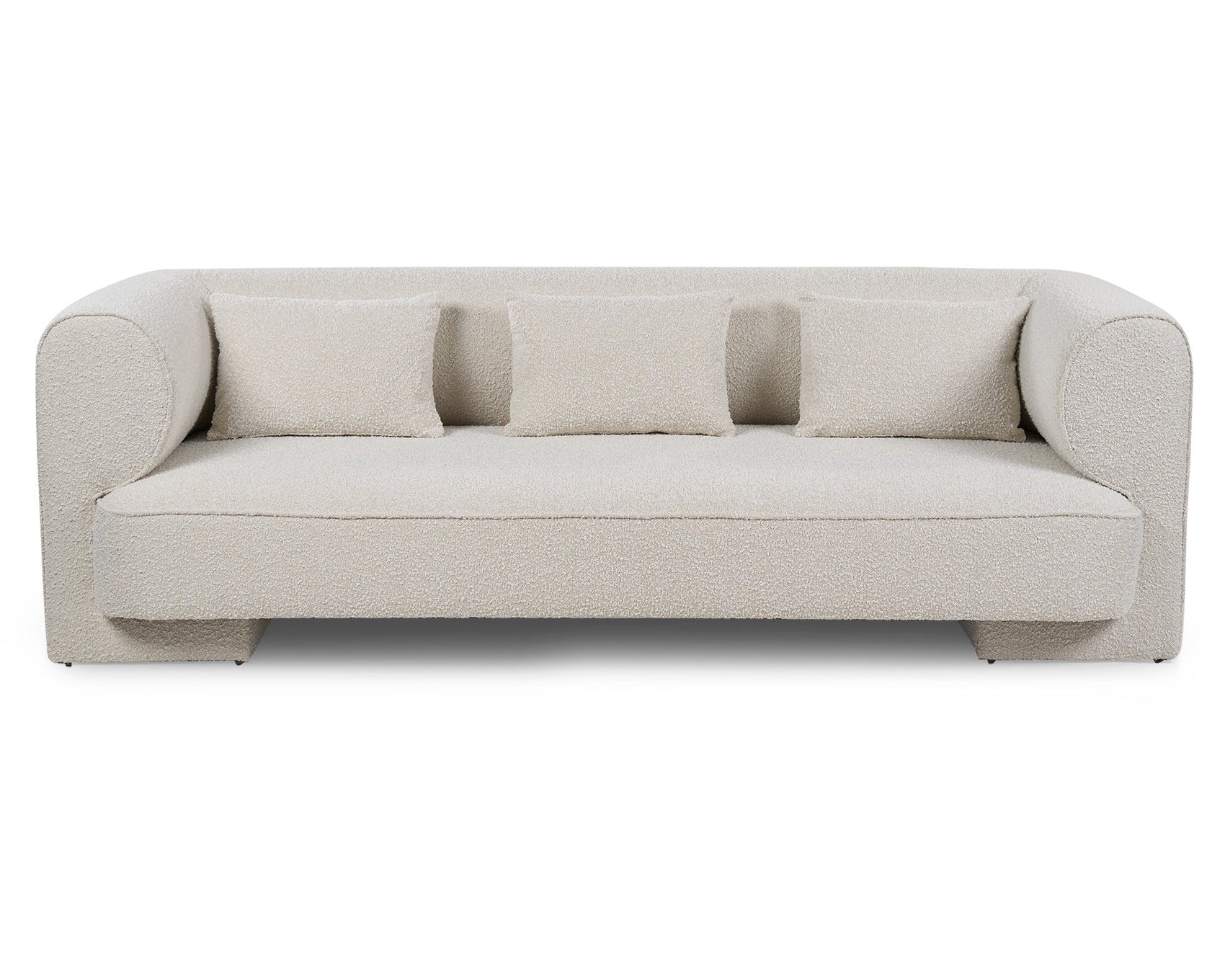 Mitho Sand Cream Boucle 3 Seater Sofa II