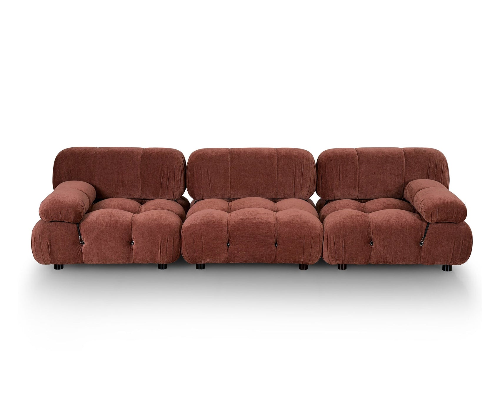 Combo Sysley Rust Chenille 3 Seater Sofa II