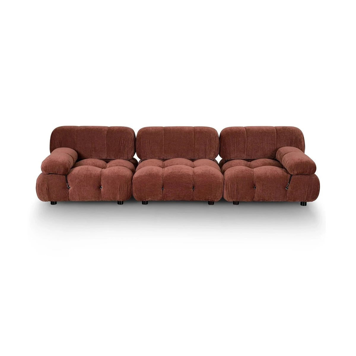 Combo Sysley Rust Chenille 3 Seater Sofa II