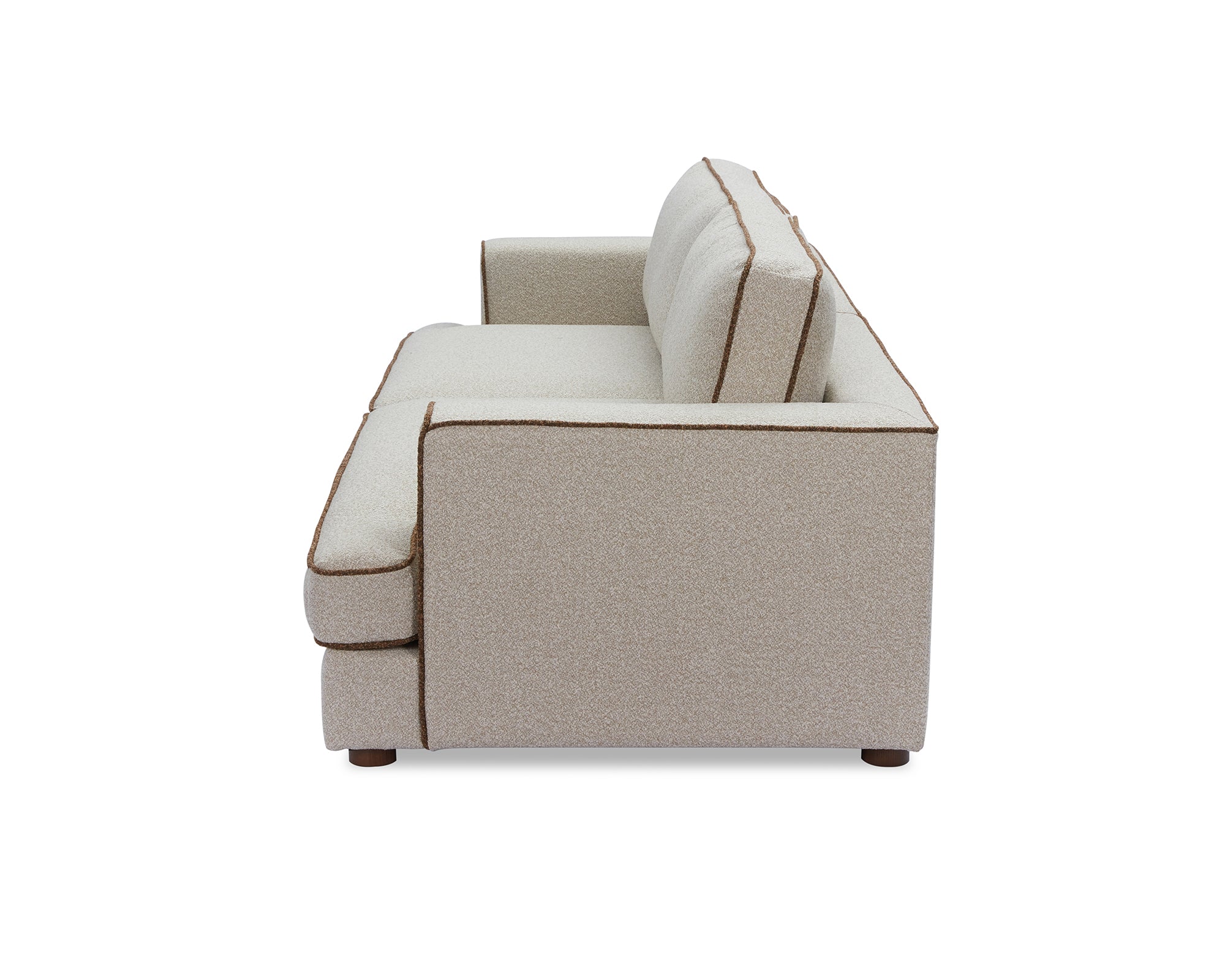 Cameron 3 Seater Sofa - Capella Sand & Fennel Seed Piping