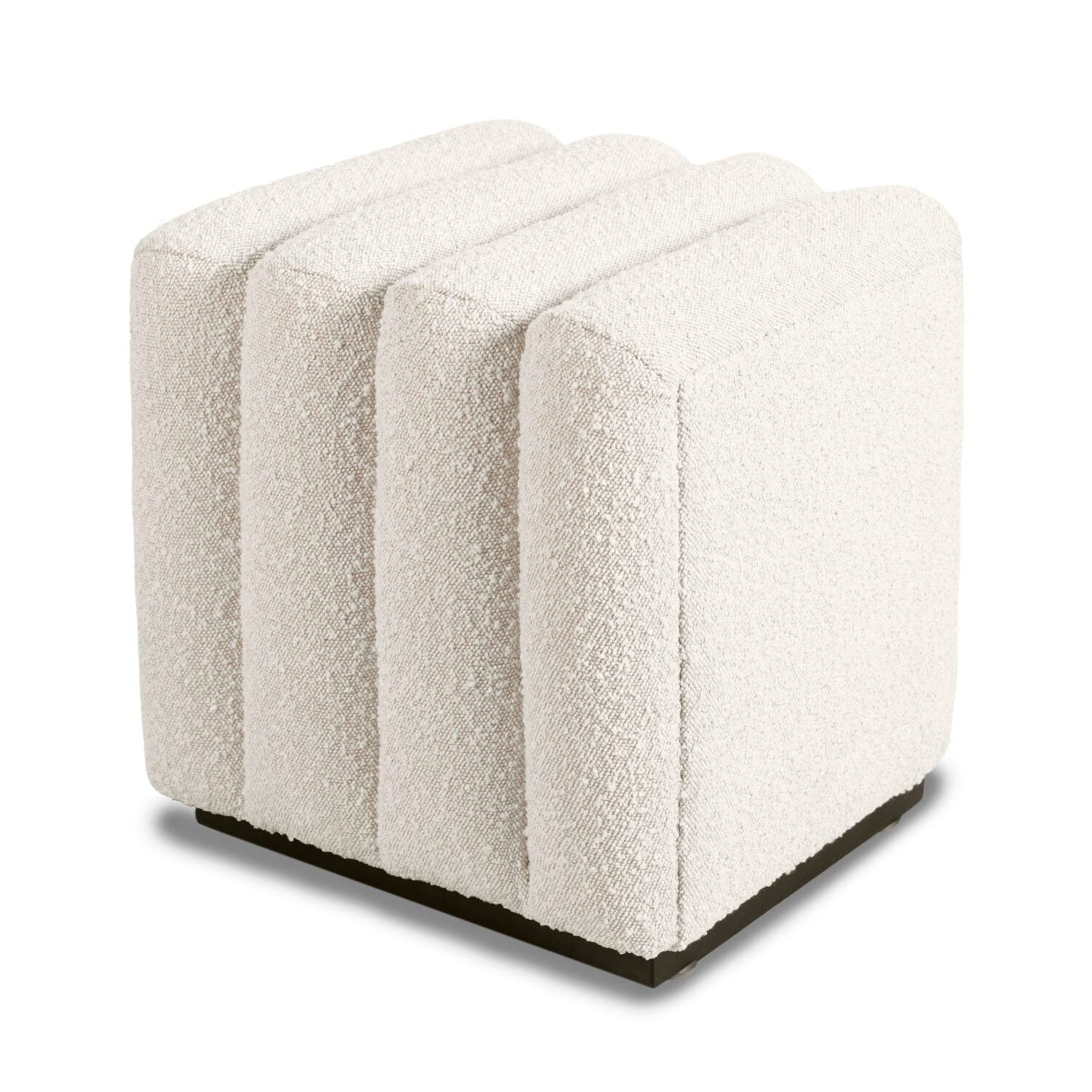 Kalum Sand Cream Boucle Stool