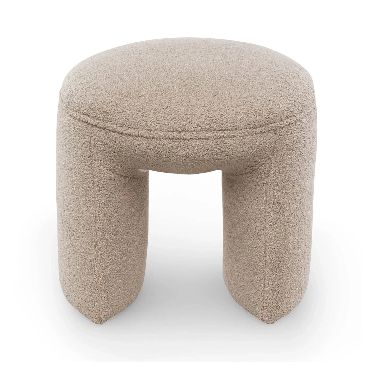 Kramer Alpaca Taupe Chenille Stool
