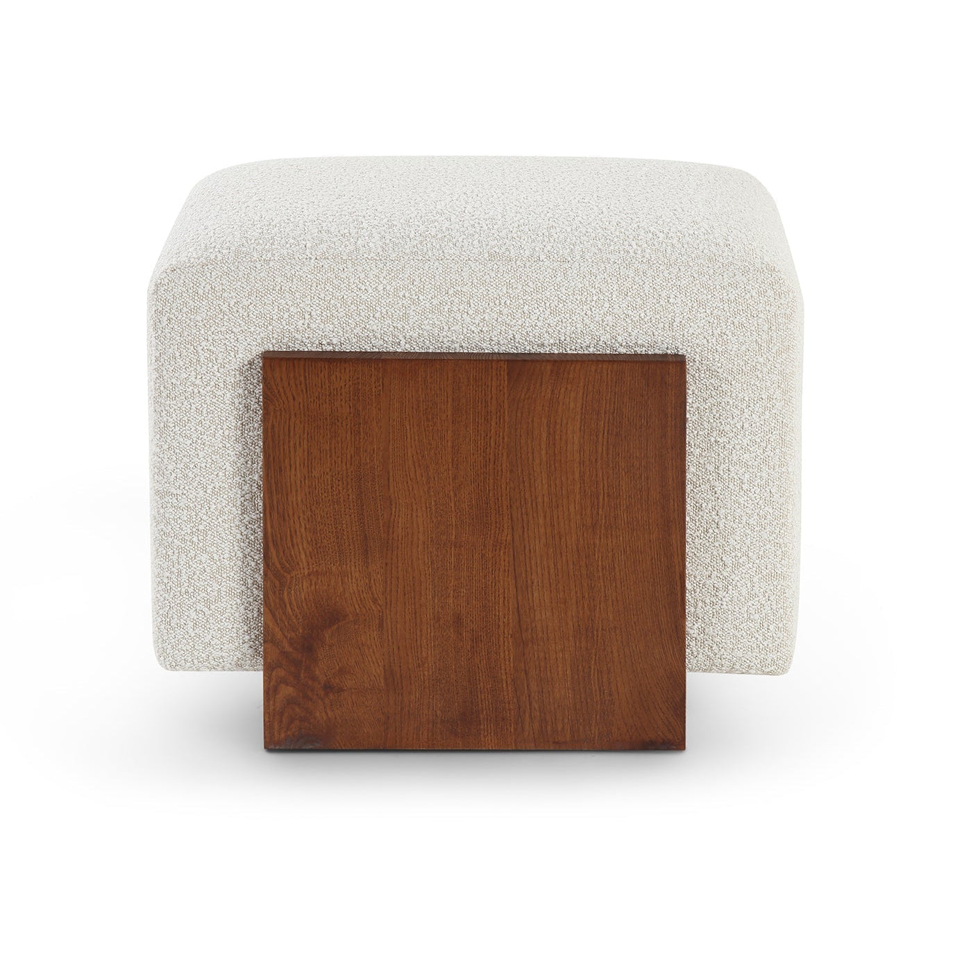 Warwick Sand Cream Boucle & Classic Brown Stool