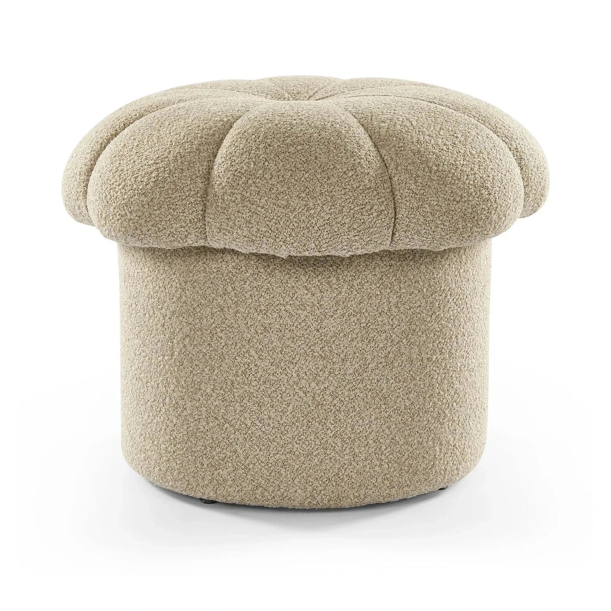 Lis Capella Sand Chenille Footstool