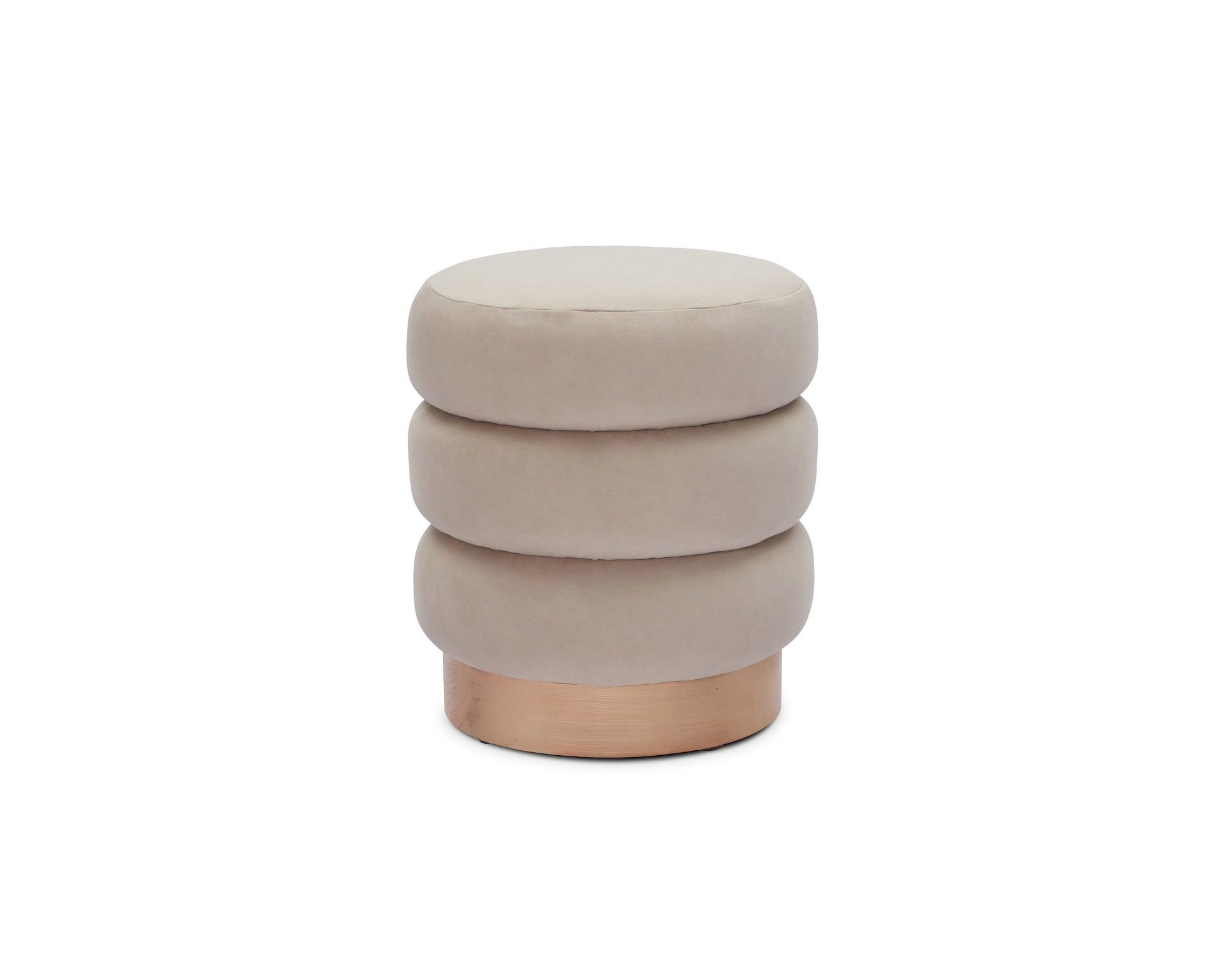 Trace Footstool - Hopper Desert - Natural Oak Solid Wood