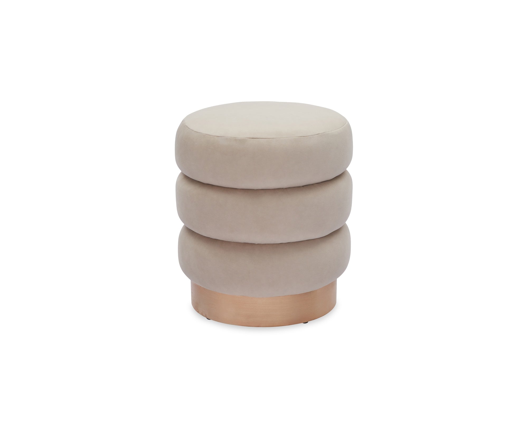 Trace Footstool - Hopper Desert - Natural Oak Solid Wood