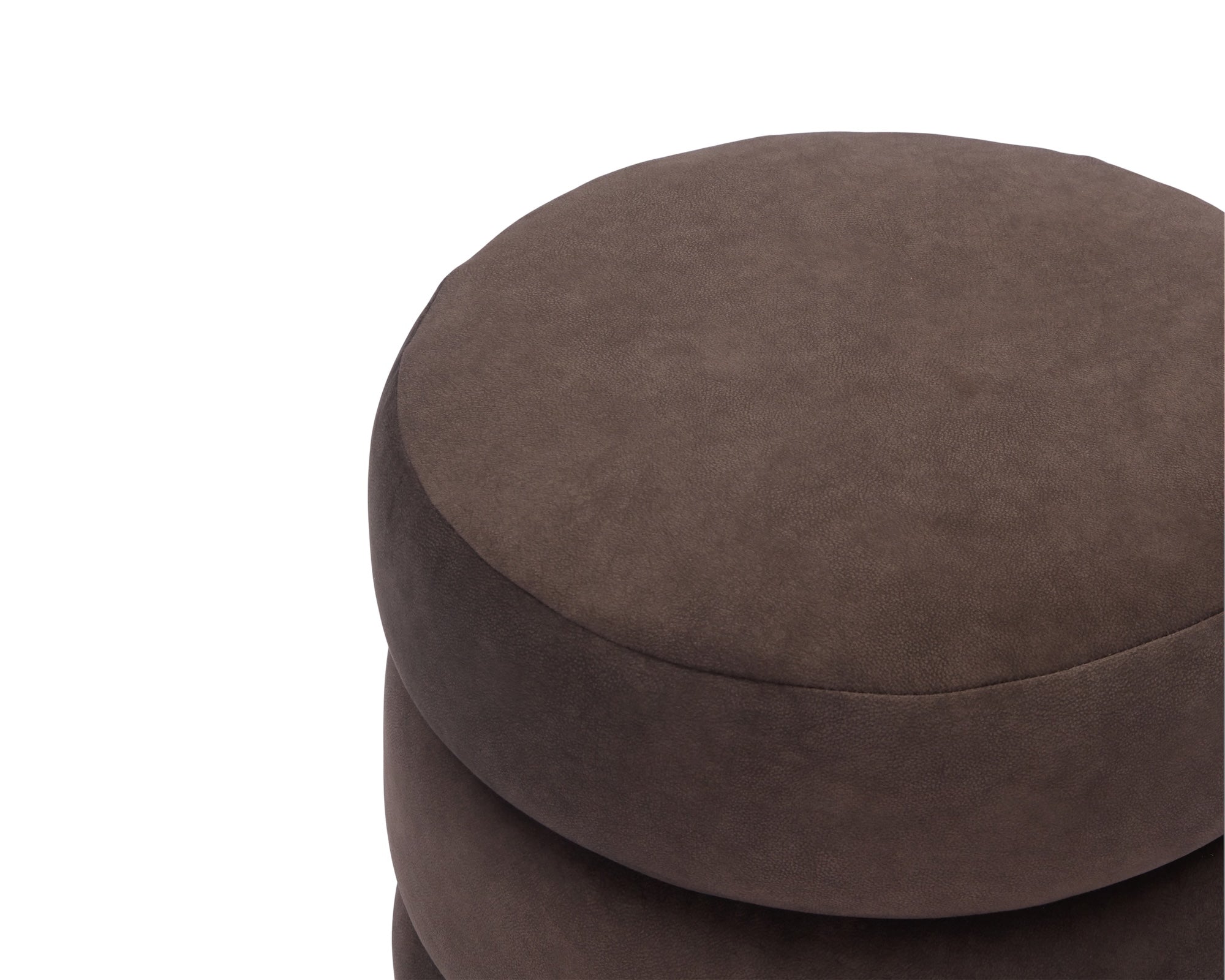 Trace Pouffe - Hopper Terra Velvet & Mid Brown Oak