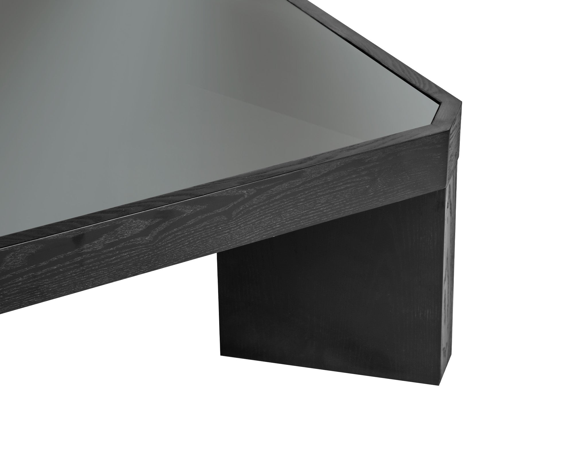 Baltimore Square Coffee Table - Black Ash & Glass
