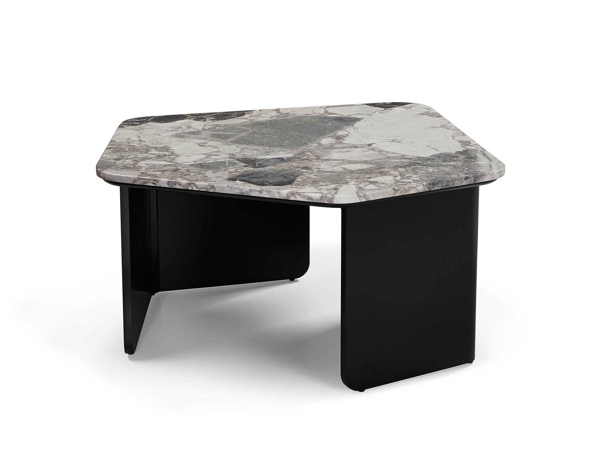 Organic Coffee Table - Oreo Grey/Matt Black