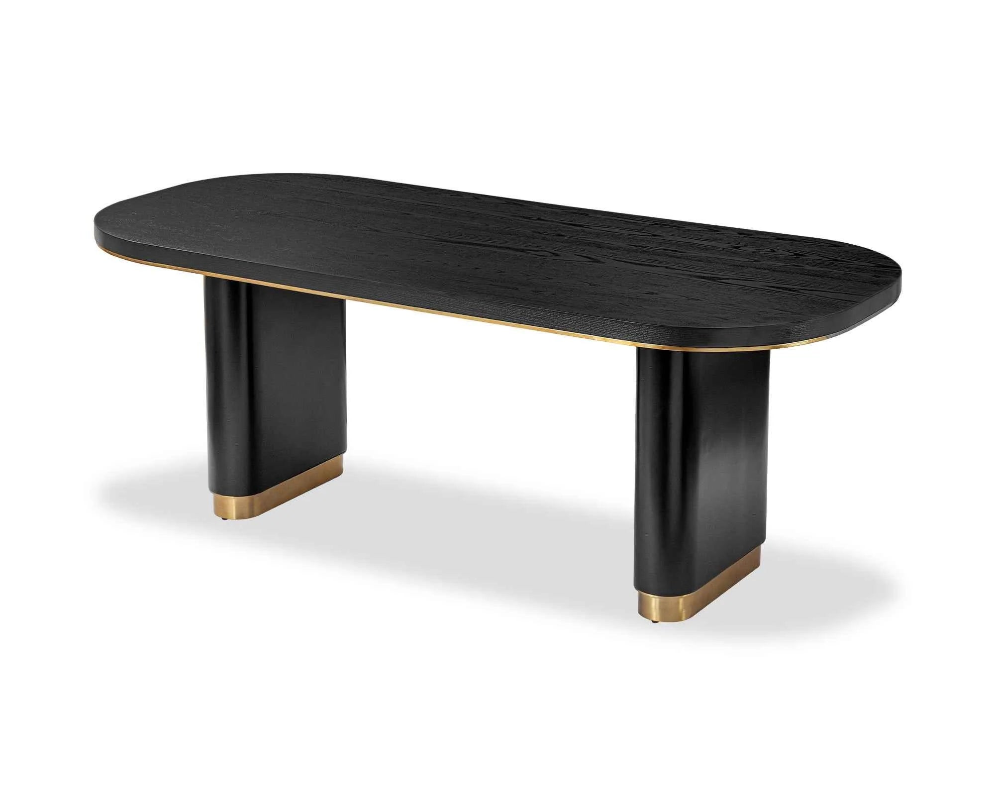 Chaplin Black Wood Dining Table