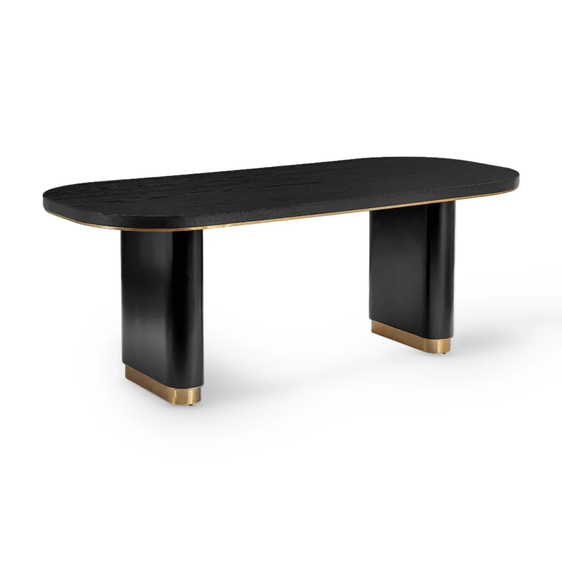 Chaplin Black Wood Dining Table