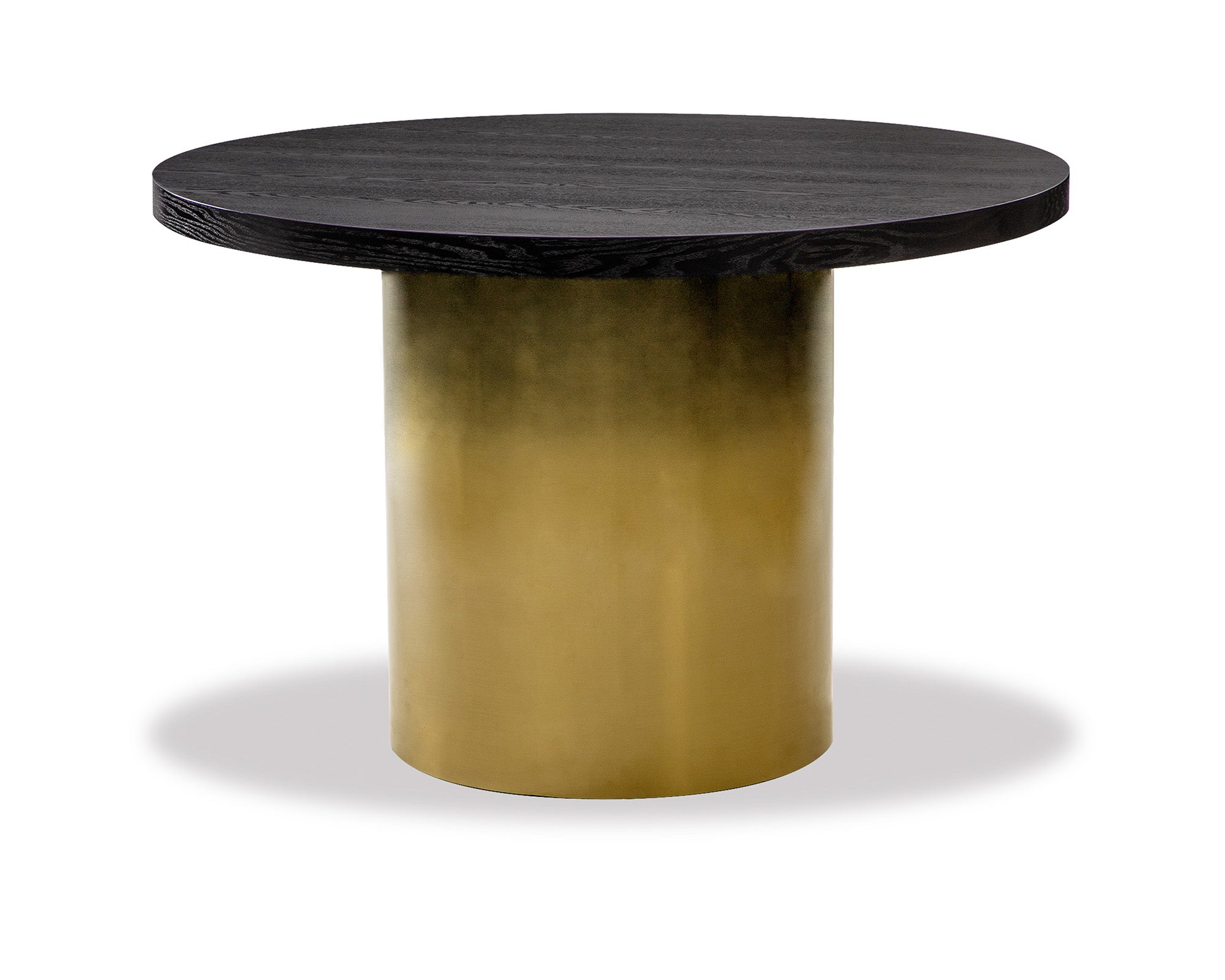 Dim Dining Table Small - Black & Gold Ombre