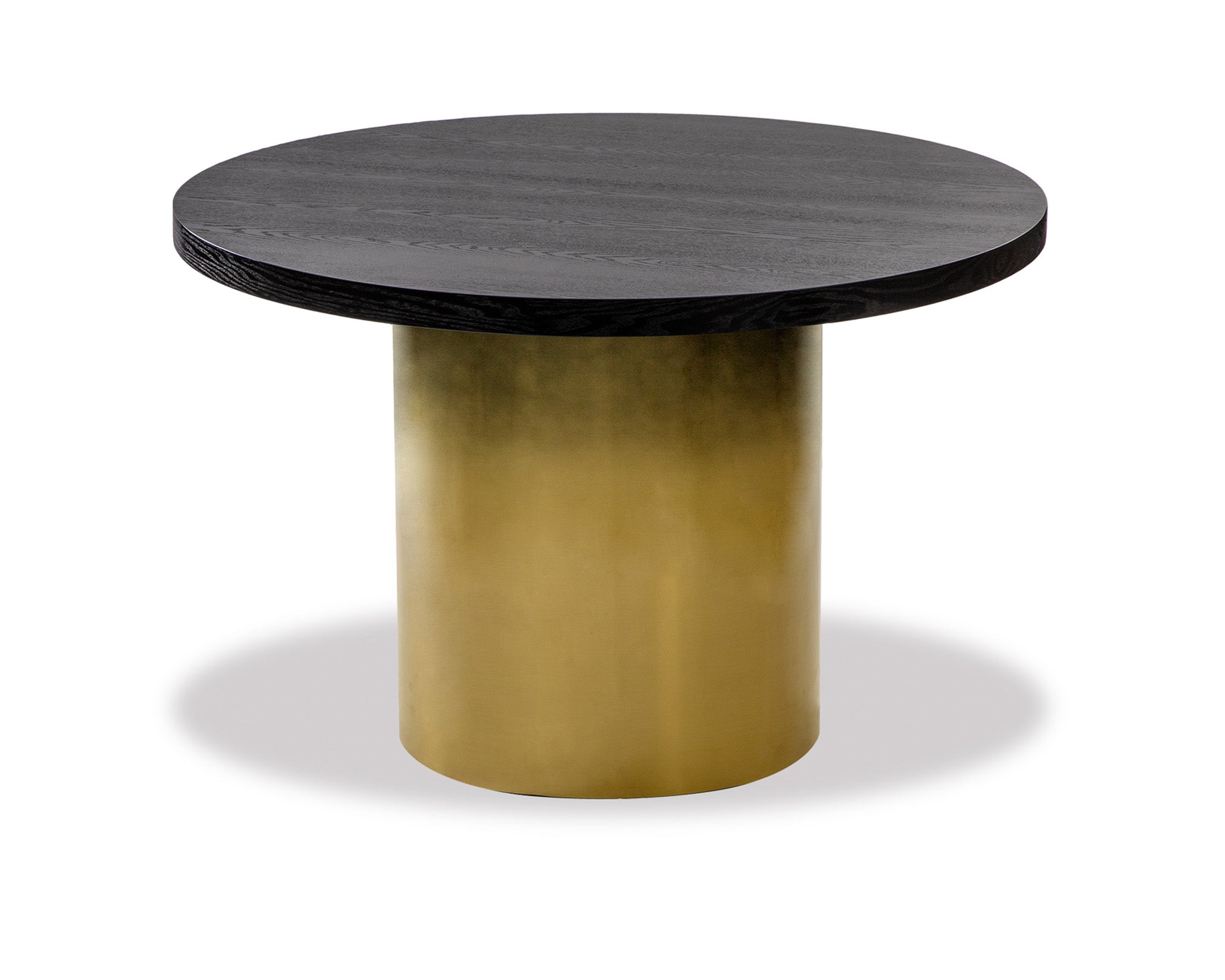 Dim Dining Table Small - Black & Gold Ombre