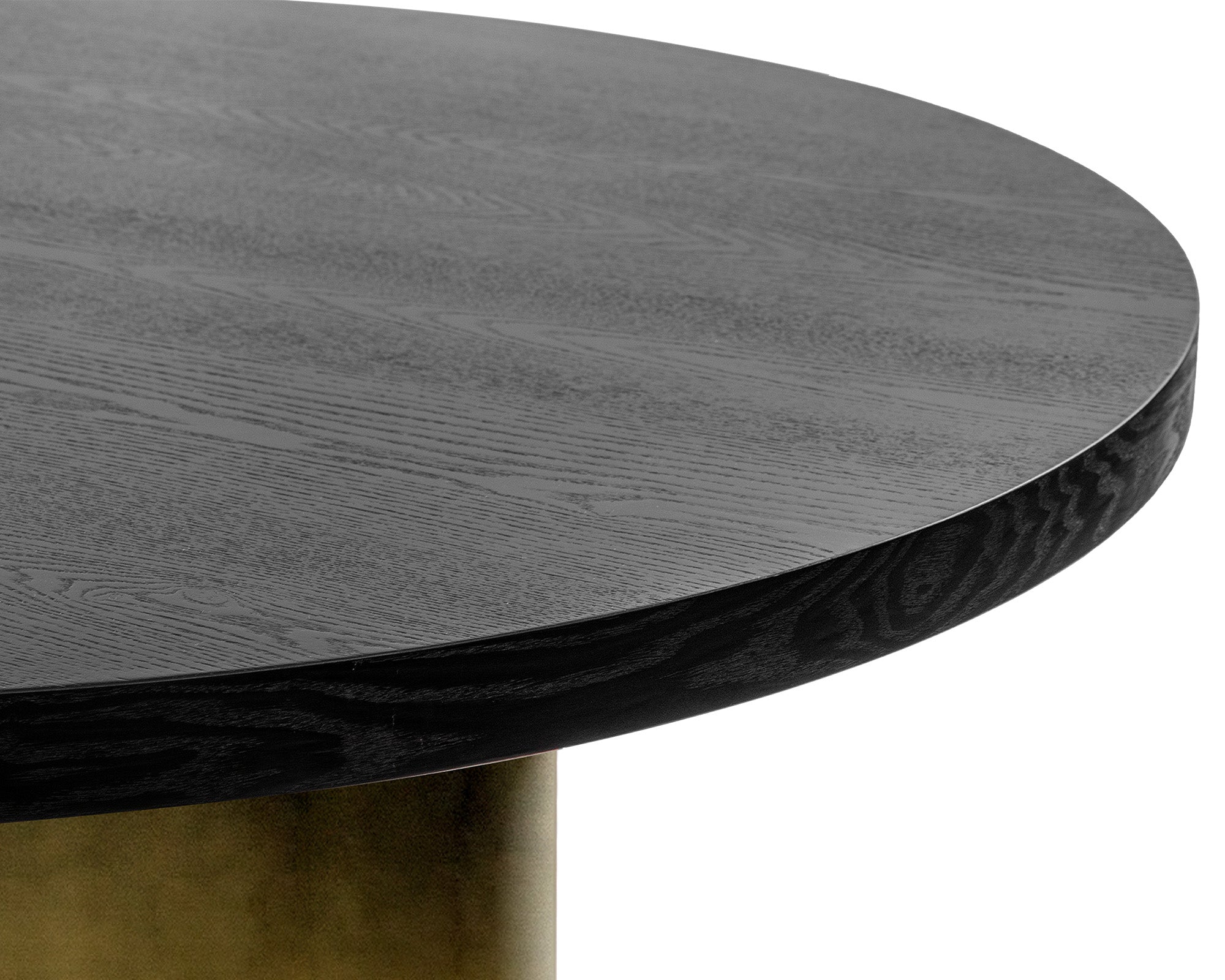 Dim Dining Table Small - Black & Gold Ombre