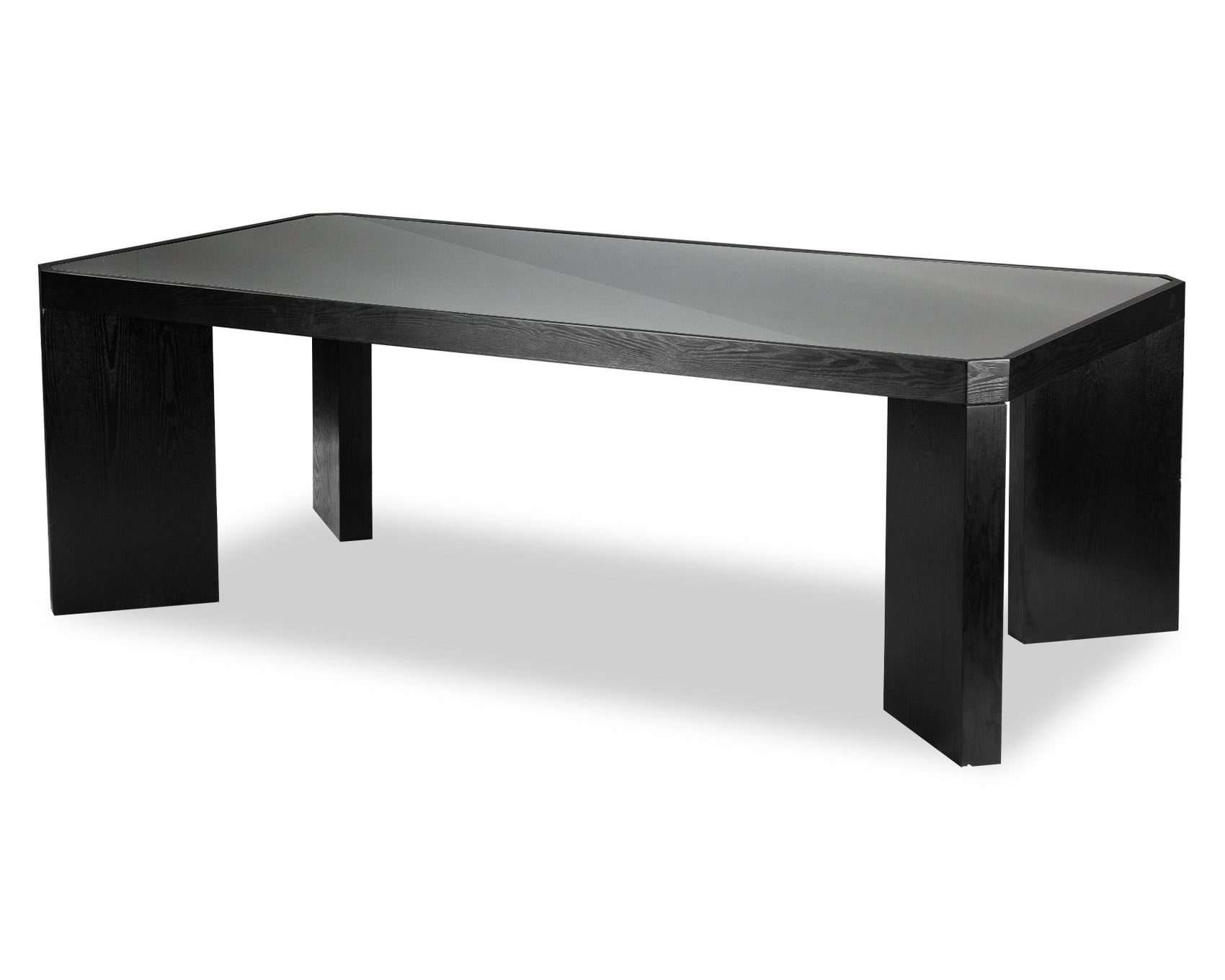 Baltimore Black Ash & Glass Dining Table