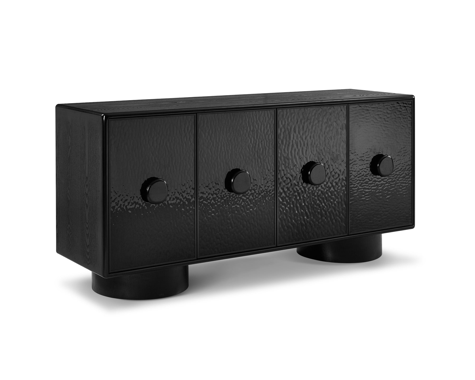 Sintra Sideboard - Black Wave Ash Wood