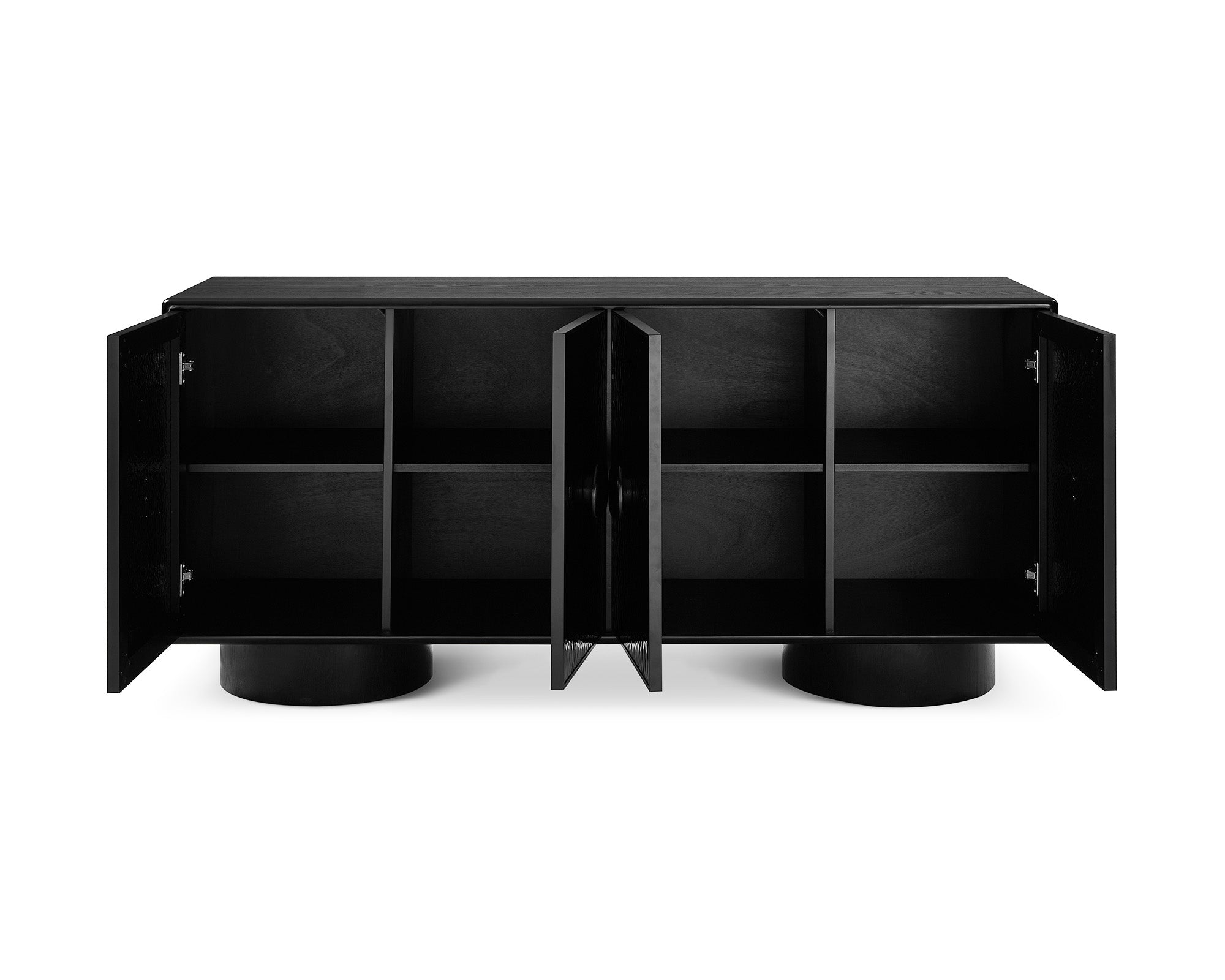 Sintra Sideboard - Black Wave Ash Wood