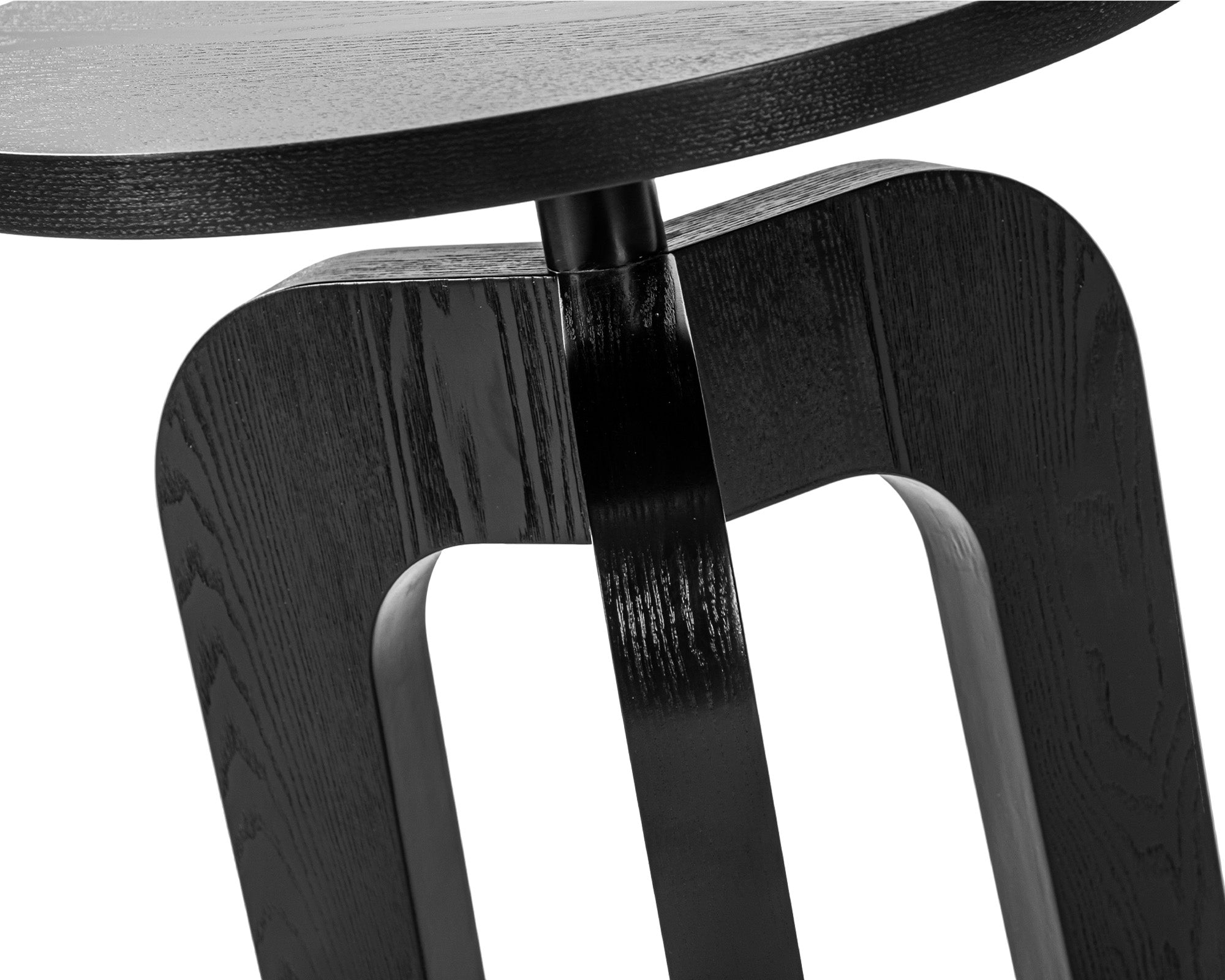 Otek Side Table - Matt Black Ash