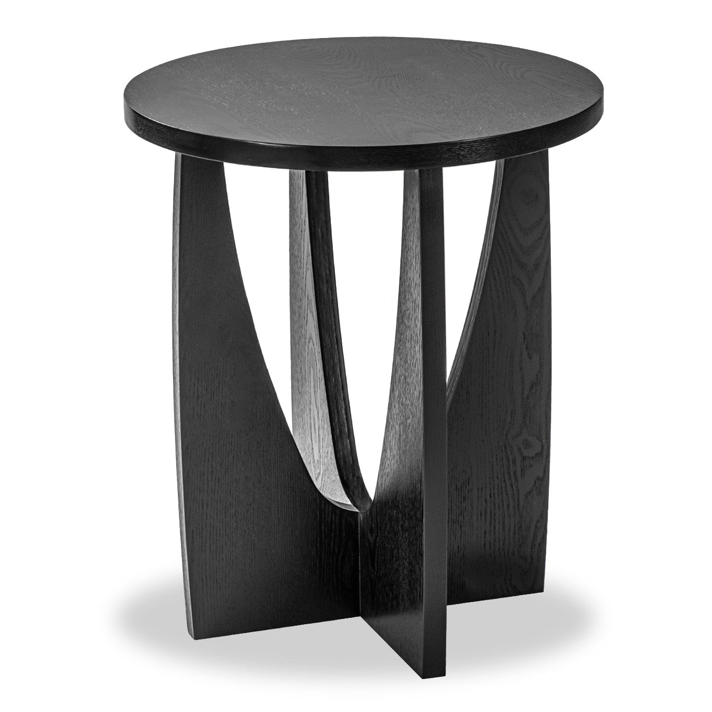 Borne Matt Black Ash Side Table