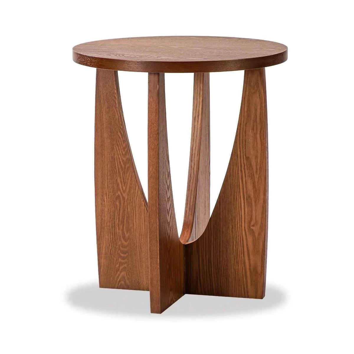 Borne Classic Brown Wood Side Table