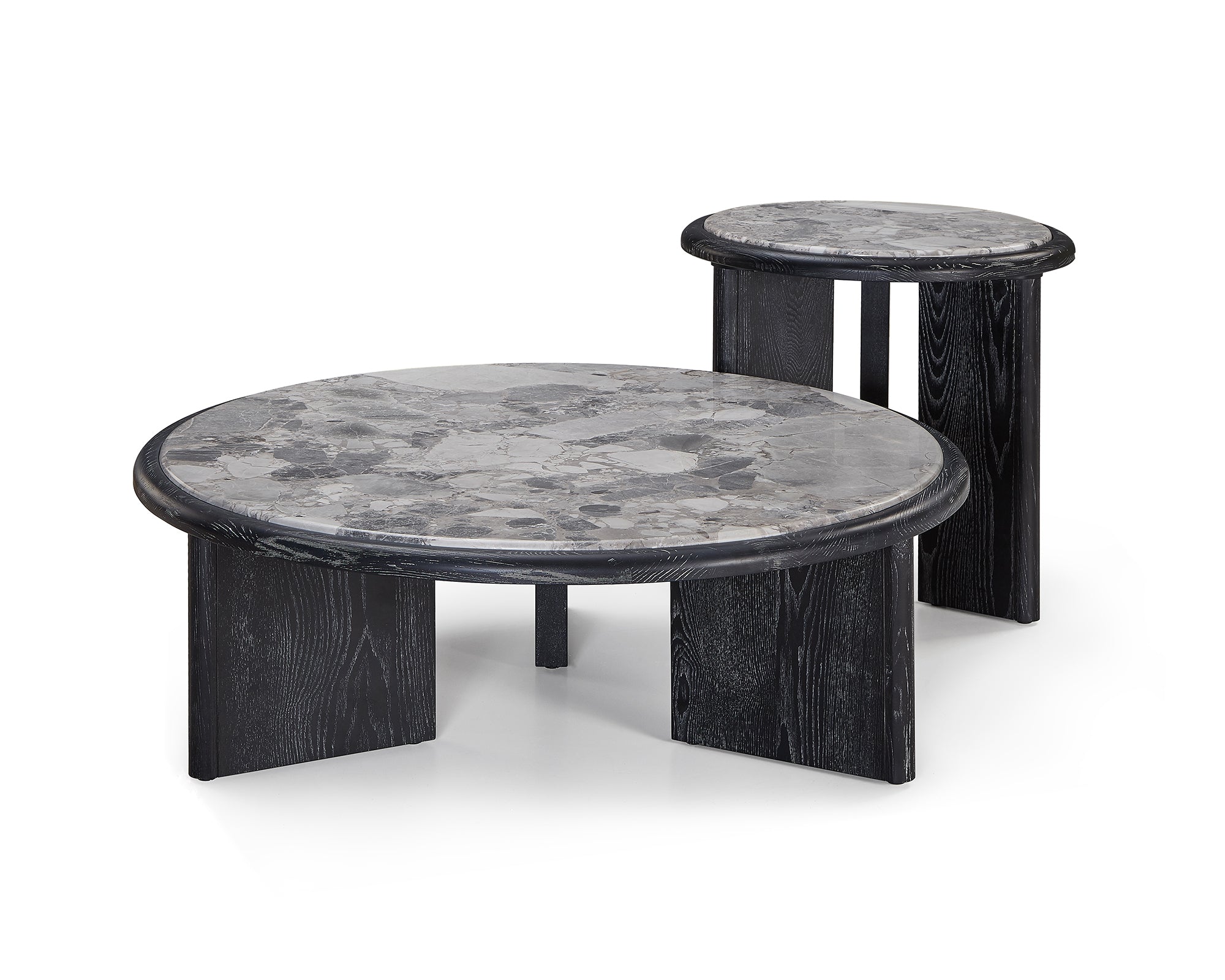 Herman Side Table  - Oreo Grey/Ebony