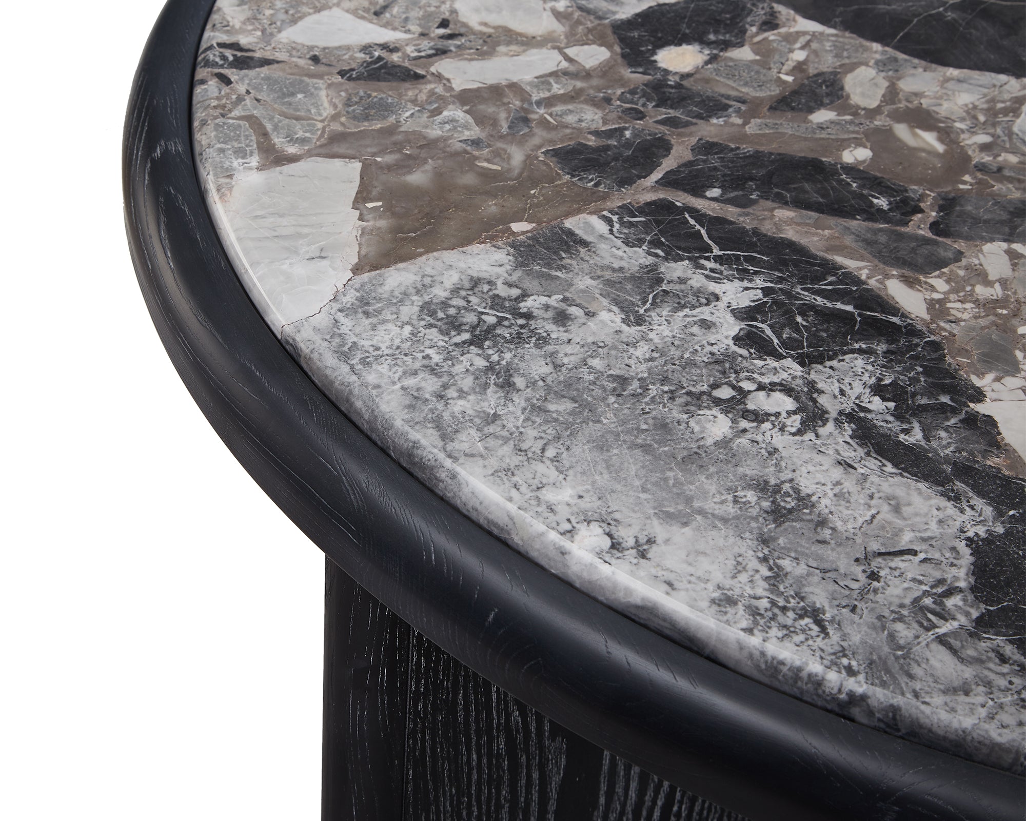 Herman Side Table  - Oreo Grey/Ebony