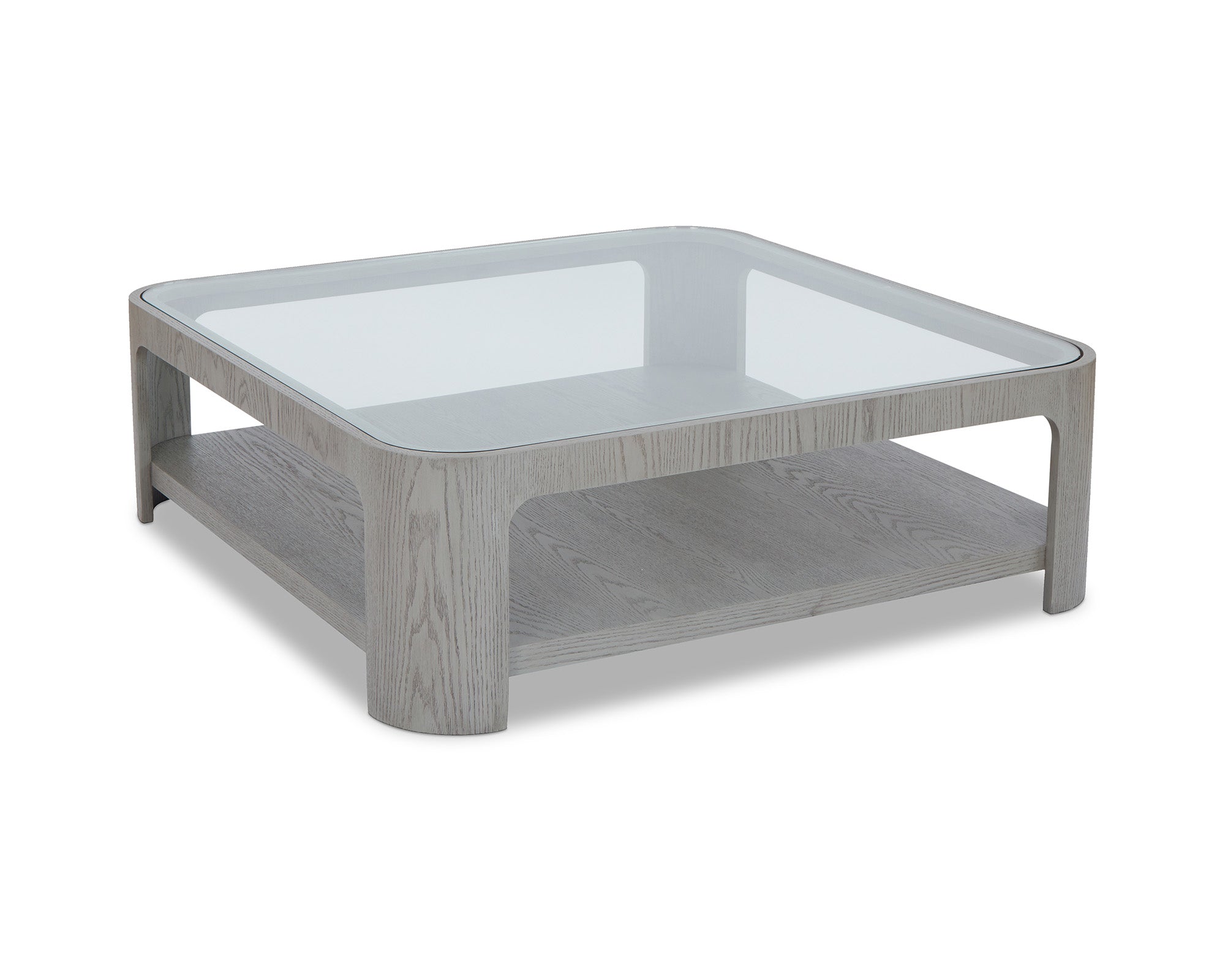 Espiga Coffee Table - Silver Black & Clear Glass -