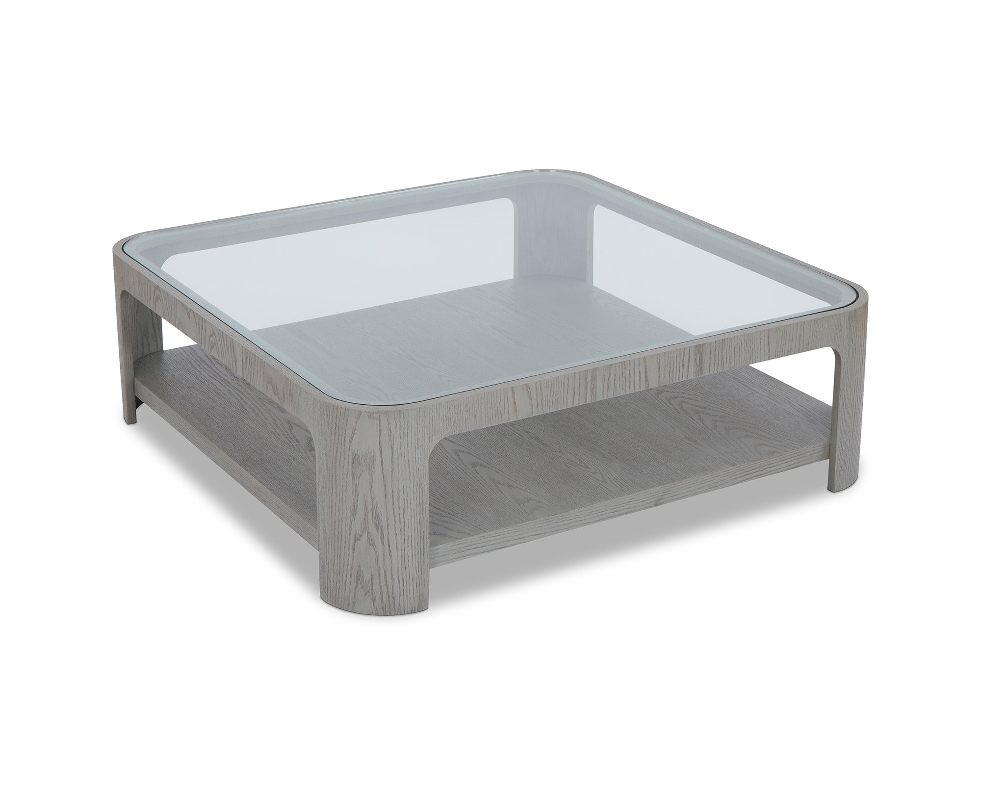 Espiga Coffee Table - Silver Black & Clear Glass -