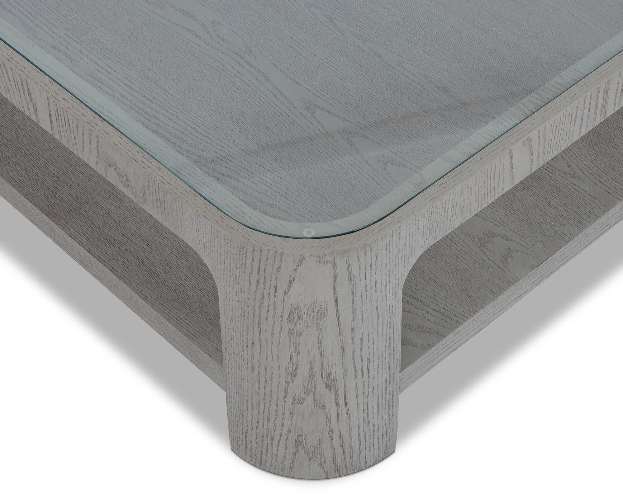 Espiga Coffee Table - Silver Black & Clear Glass -