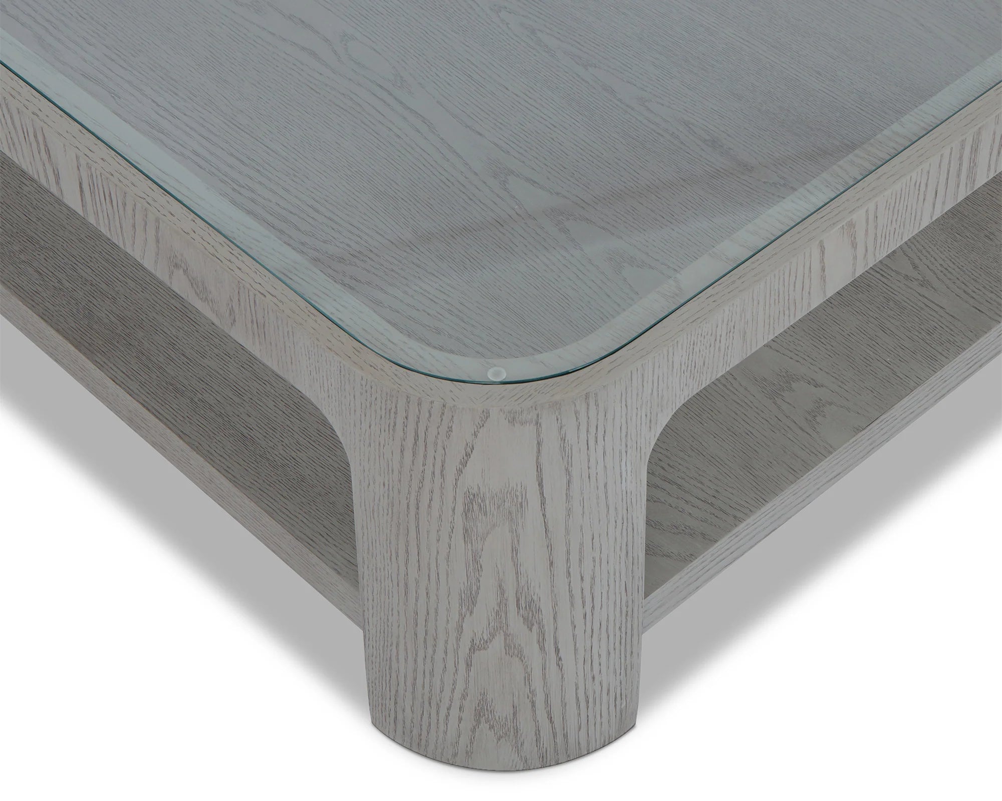 Espiga Silver Black & Clear Glass Square Coffee Table